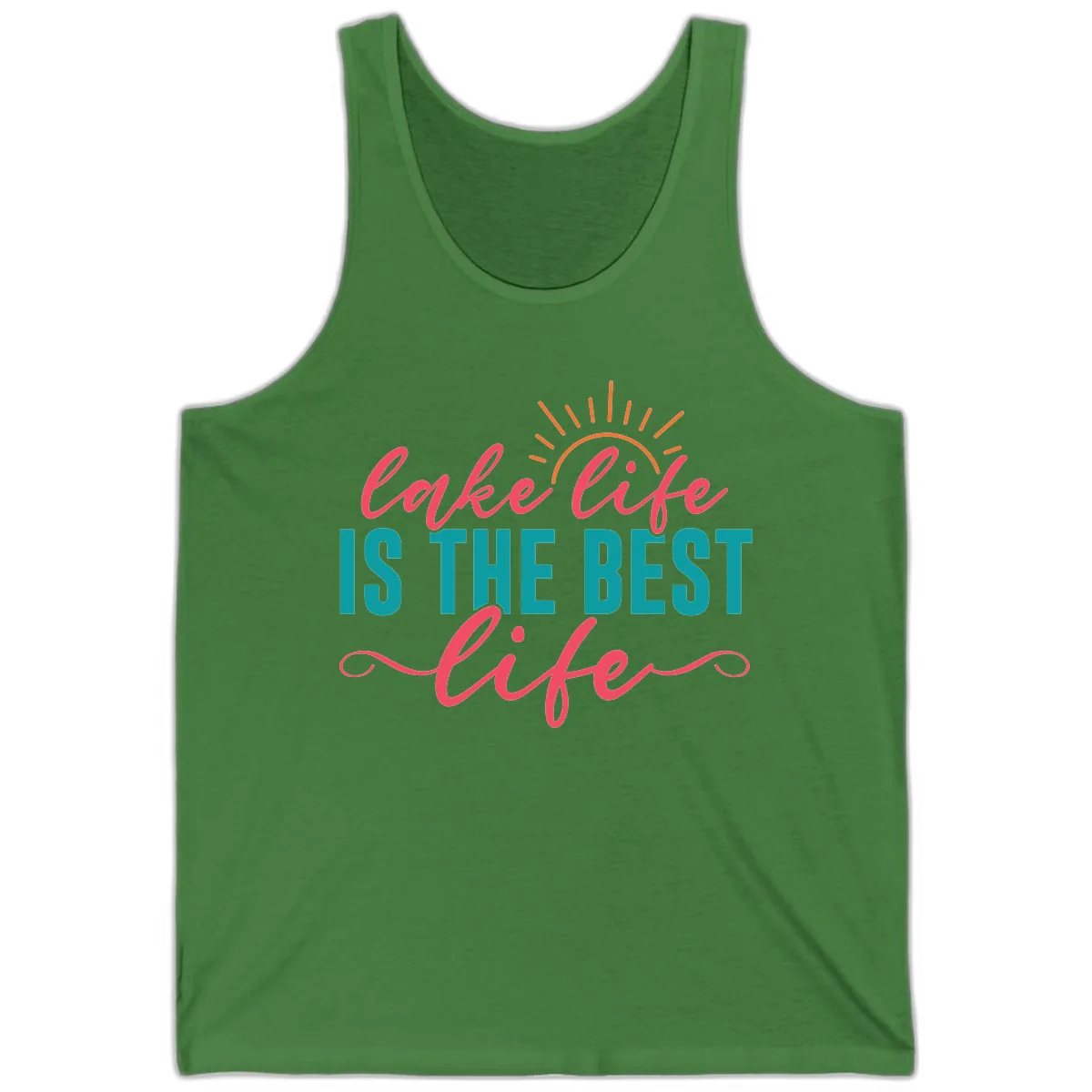 Lake Life Is The Best Life Tank in Leaf