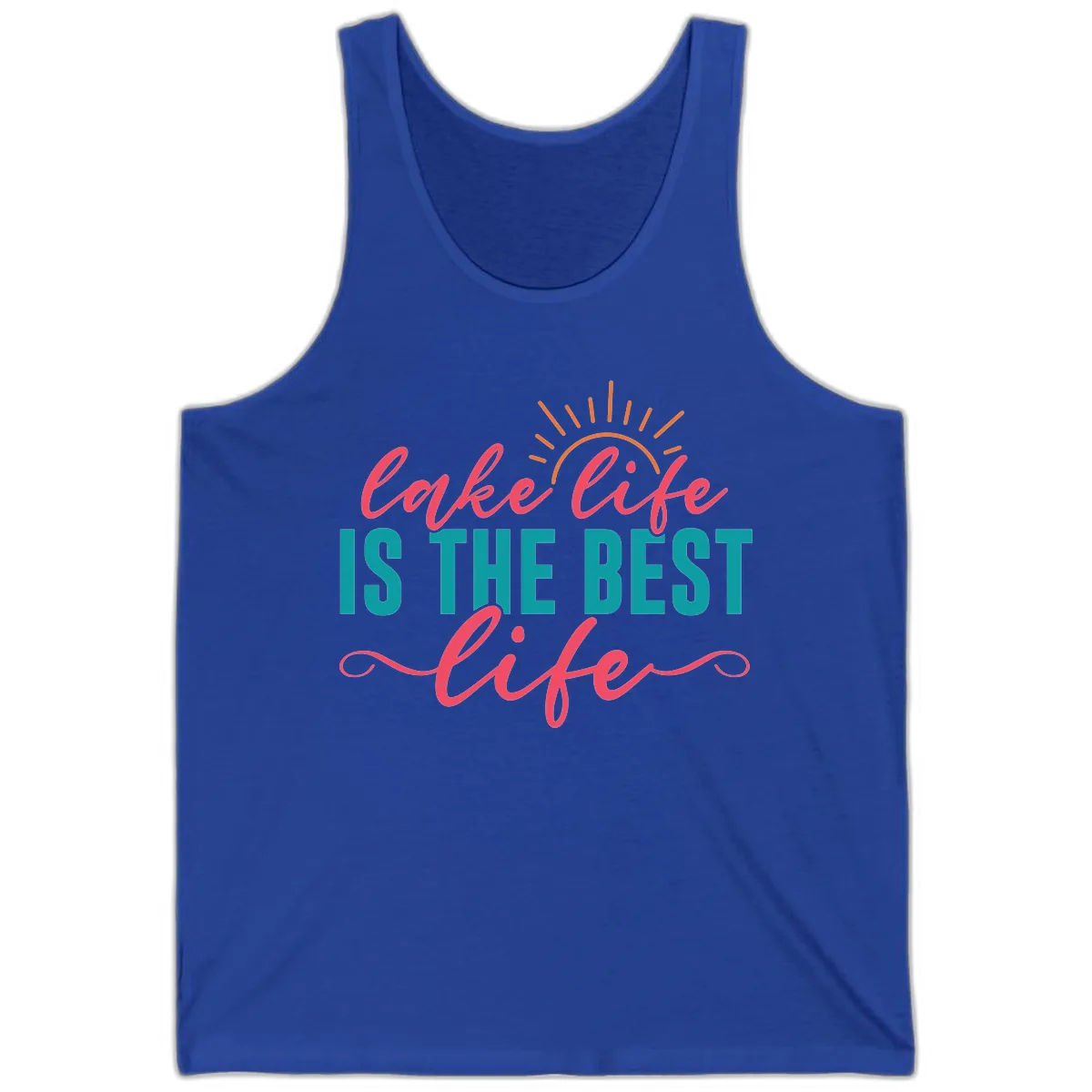 Lake Life Is The Best Life Tank in True Royal