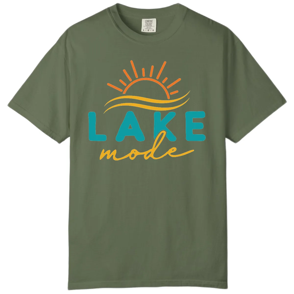 Lake Mode Sun and Waves Comfort Color in Sage