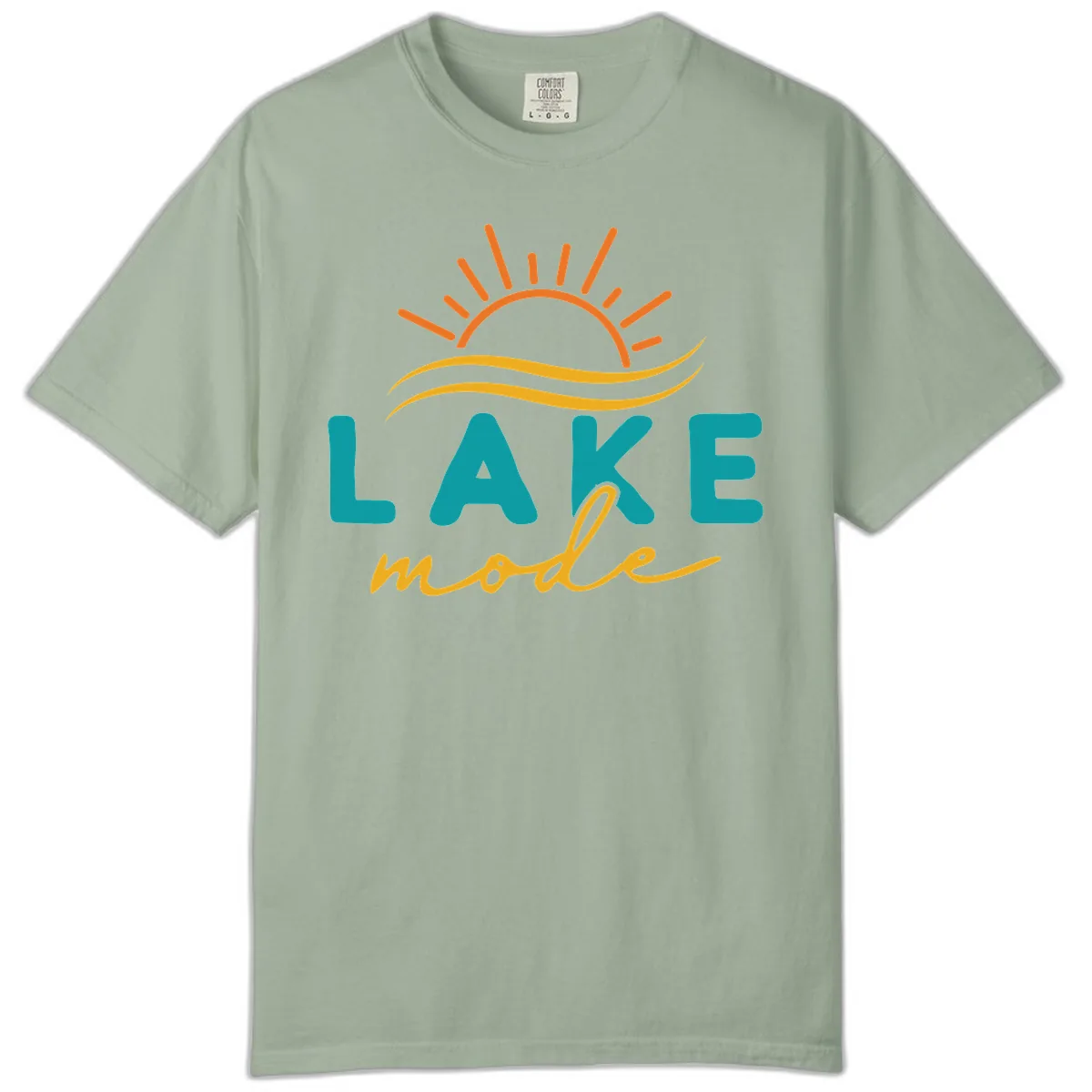 Lake Mode Sun and Waves Comfort Color in Bay