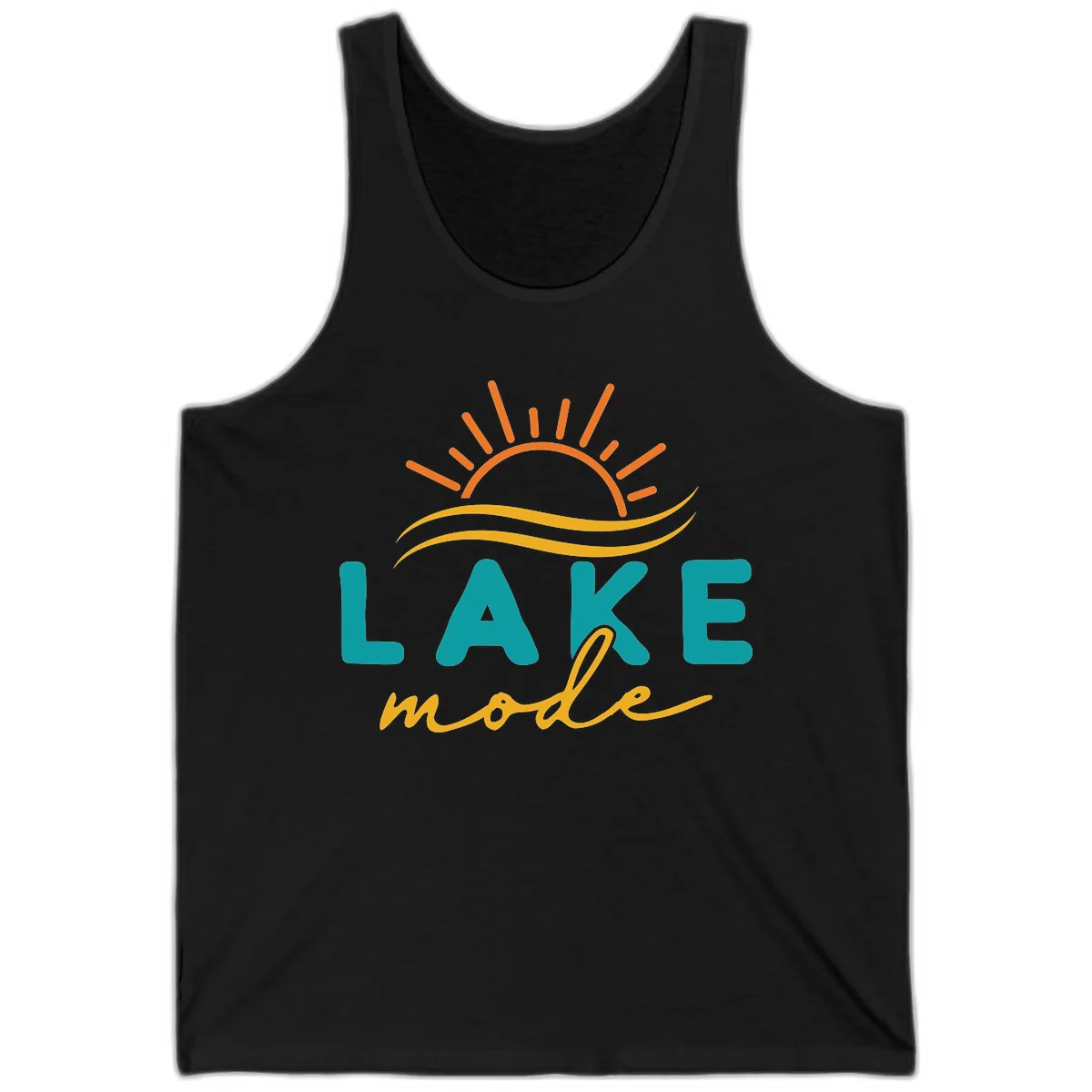 Lake Mode Sun and Waves Tank in Black