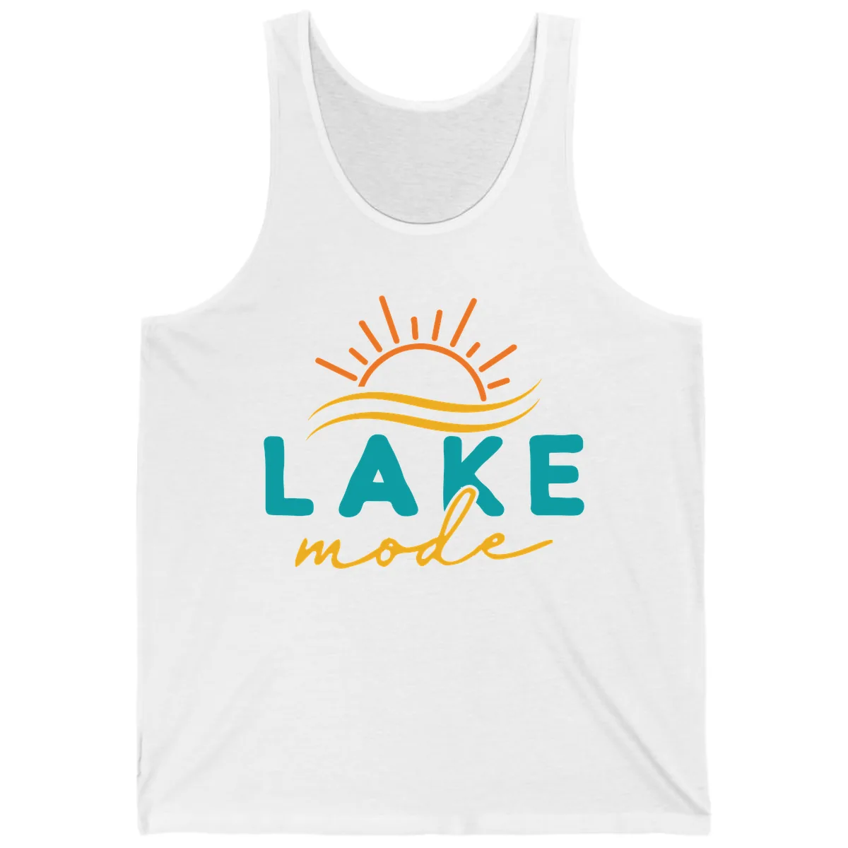 Lake Mode Sun and Waves Tank in White