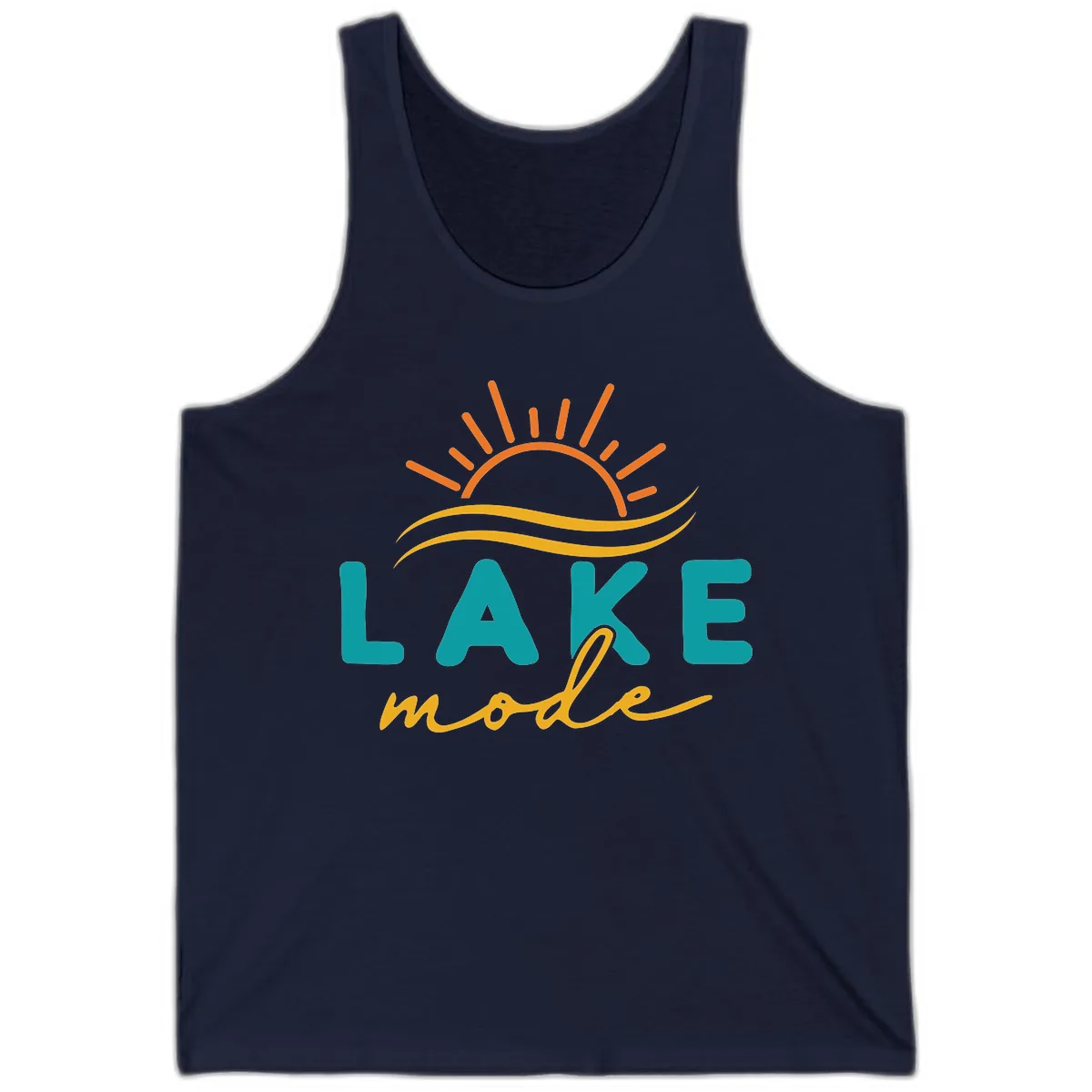 Lake Mode Sun and Waves Tank in Navy