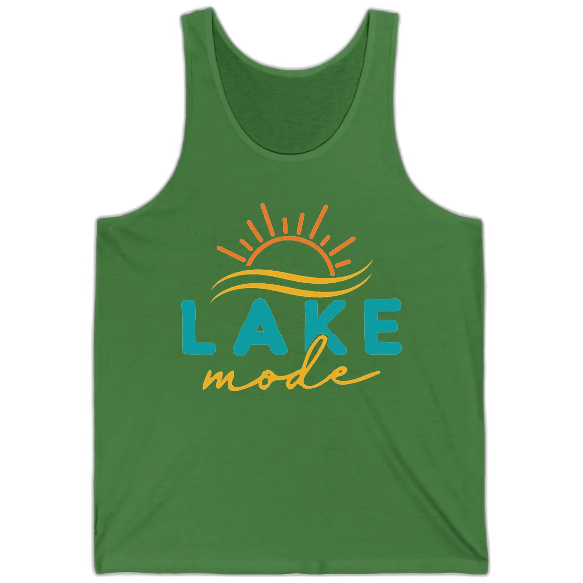 Lake Mode Sun and Waves Tank in Leaf