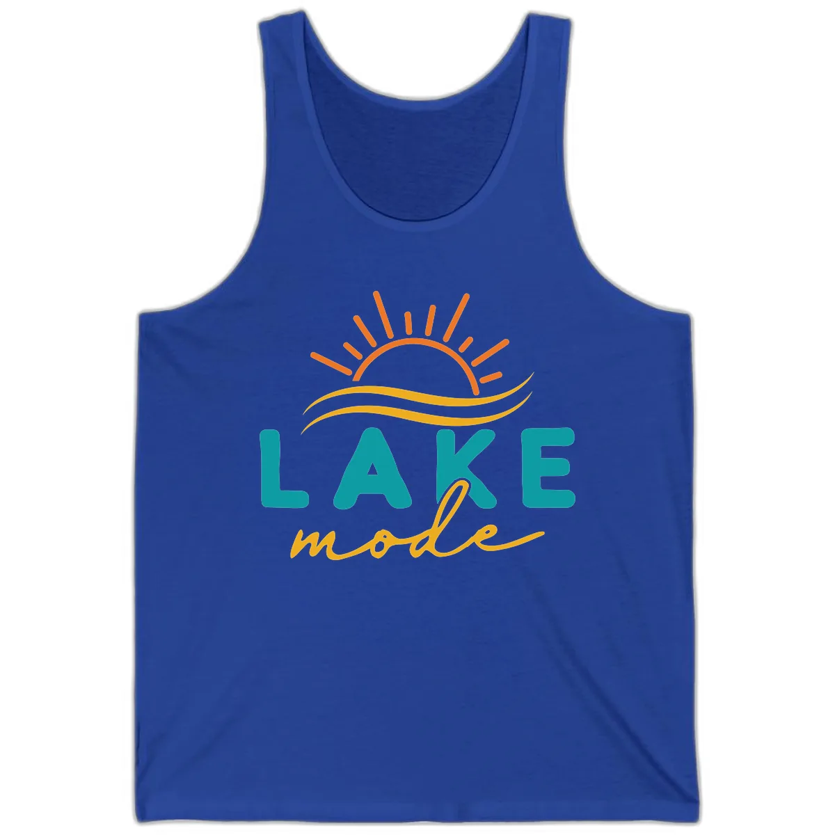 Lake Mode Sun and Waves Tank in True Royal