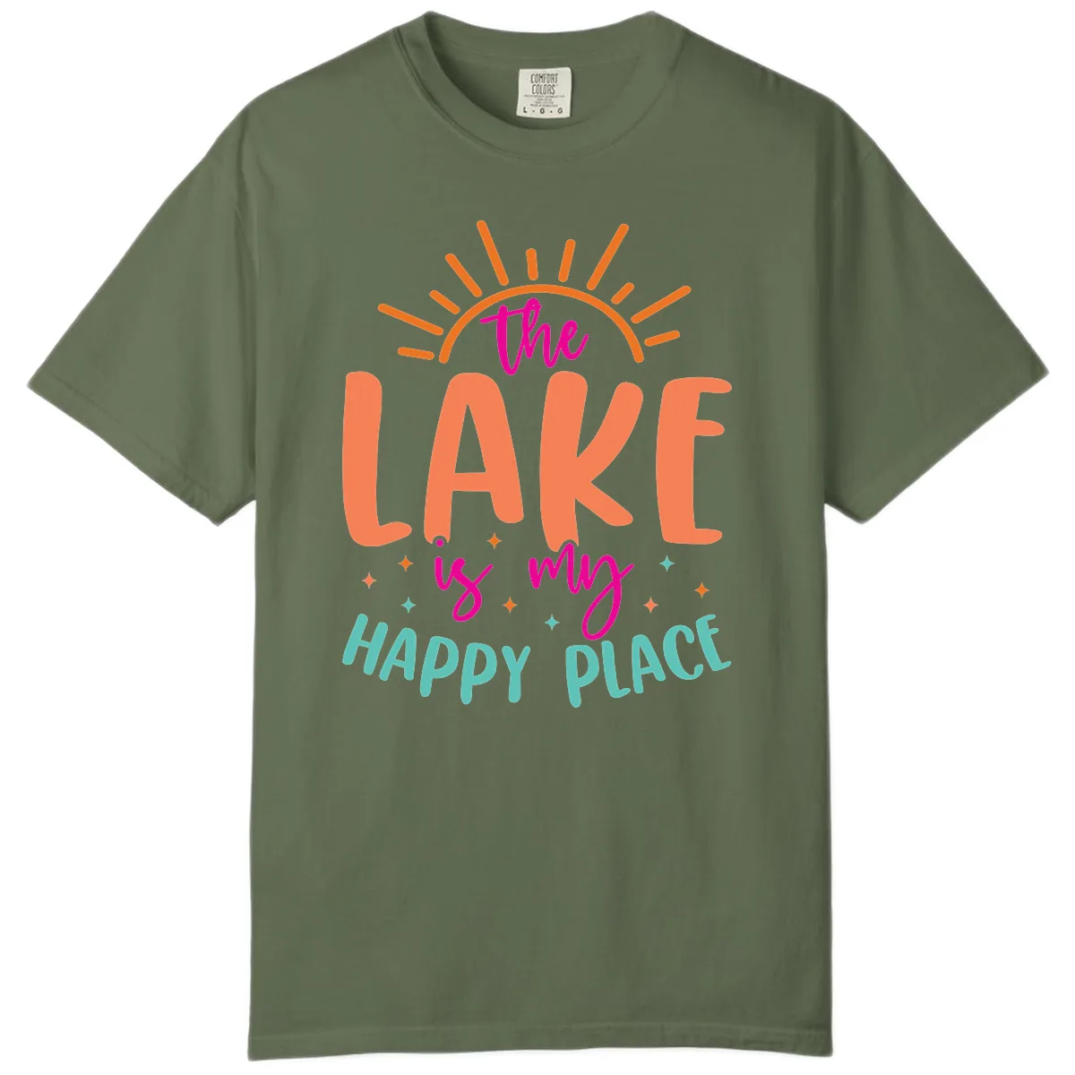 The Lake Is My Happy Place Comfort Color in Sage