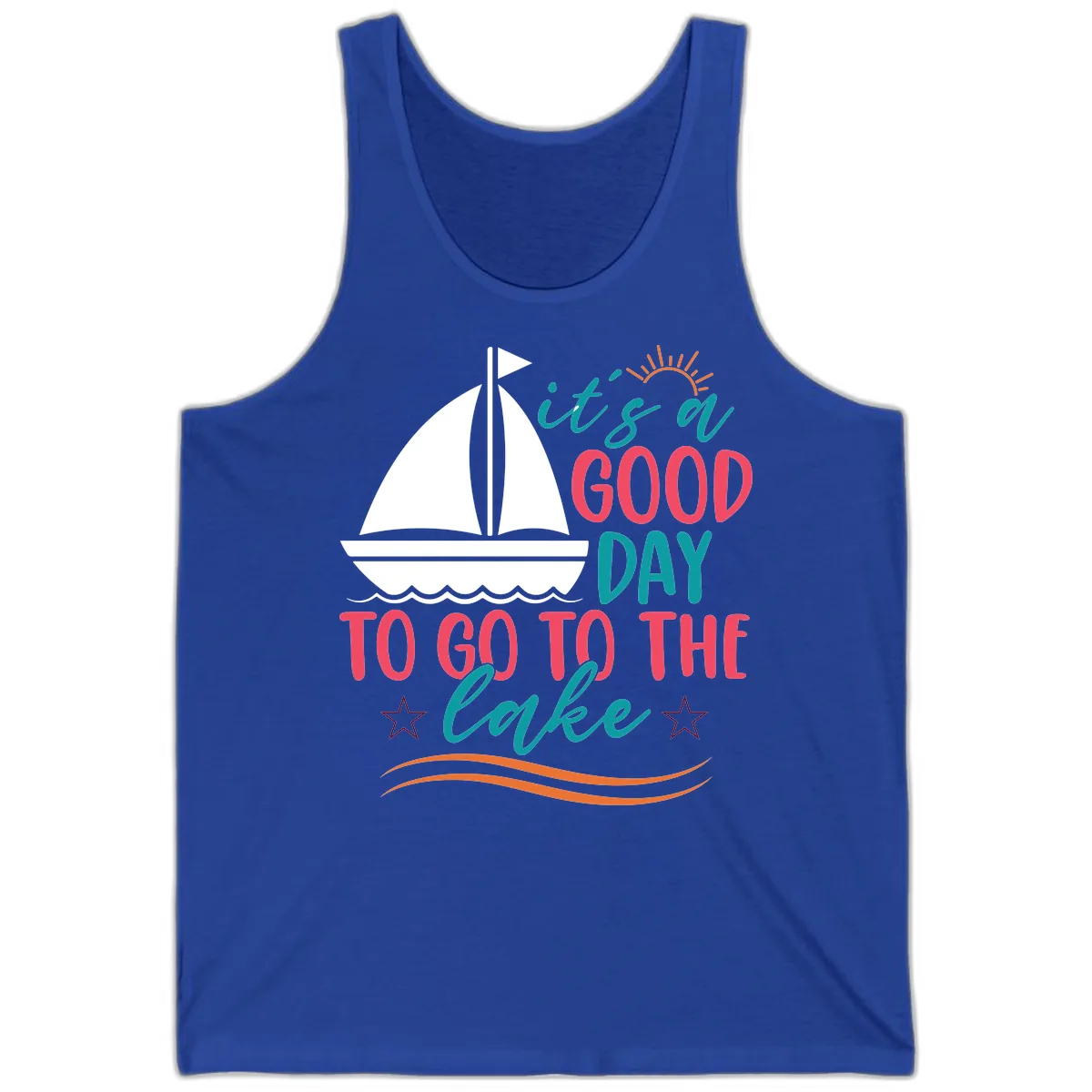 It's A Good Day To Go To The Lake Tank in True Royal