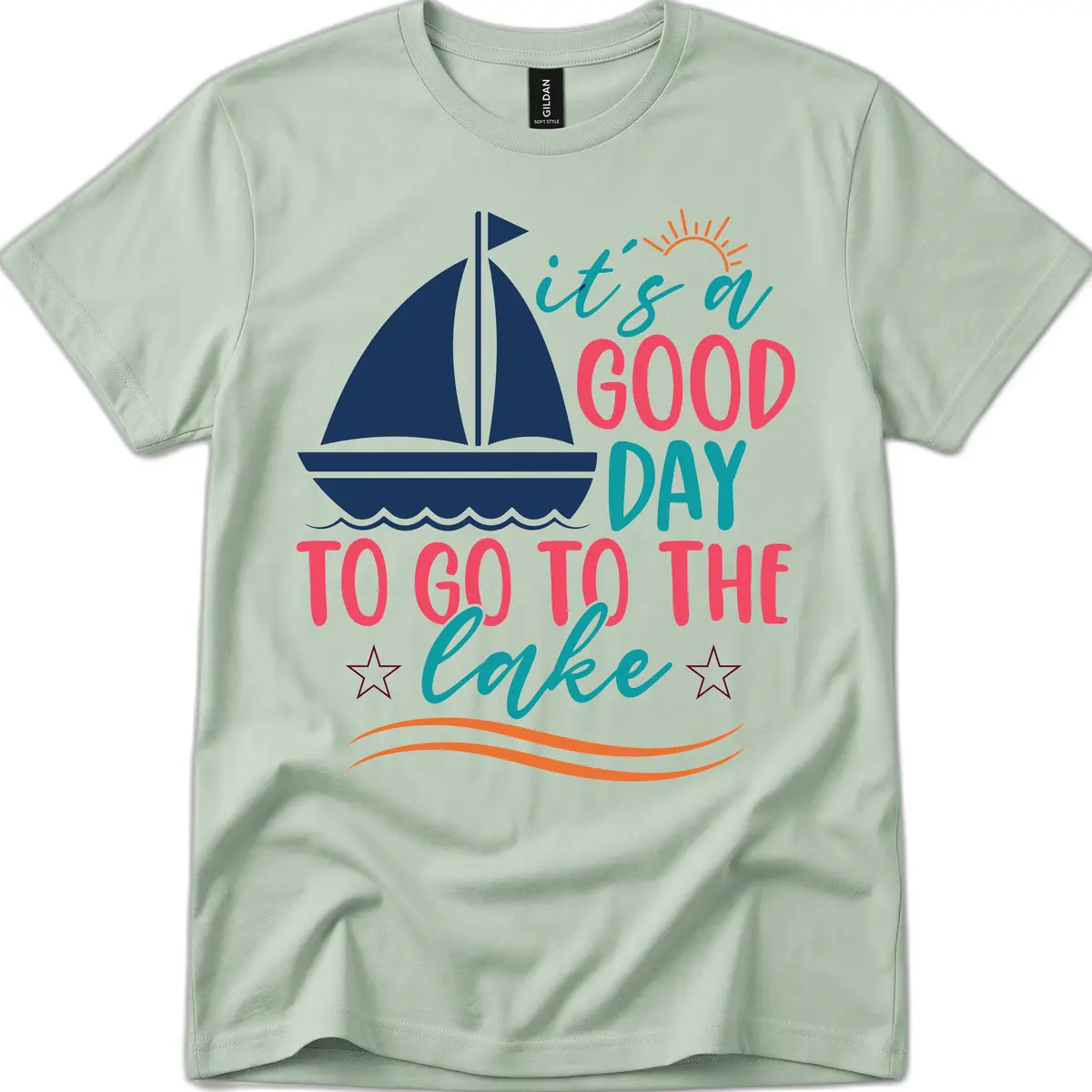 It's A Good Day To Go To The Lake T-Shirt in Sage