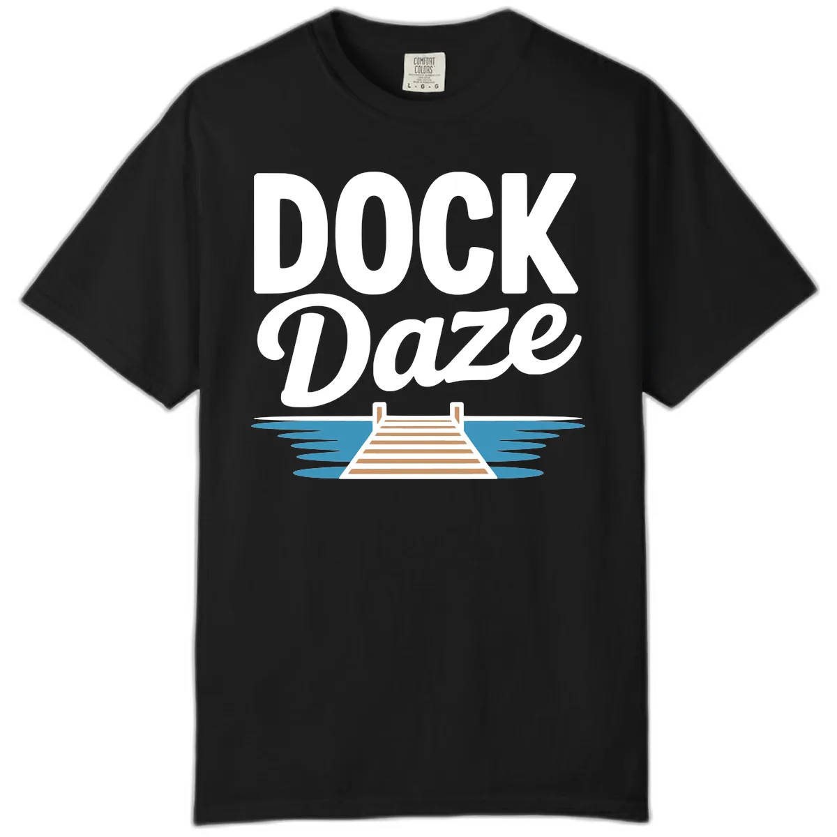 Dock Daze Lakeside Fun Comfort Color in Black