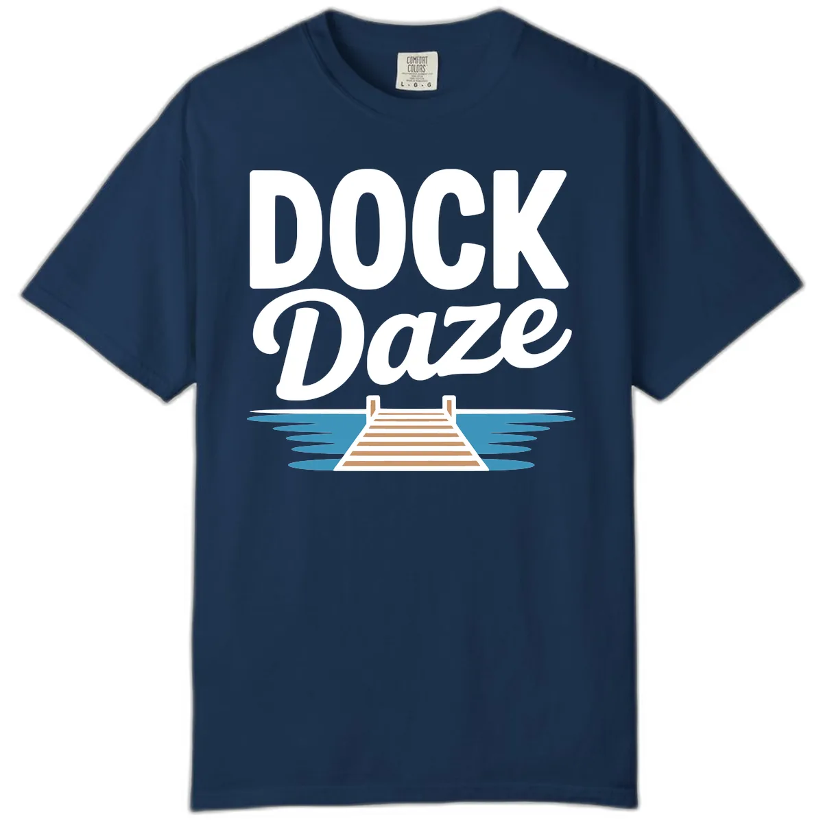 Dock Daze Lakeside Fun Comfort Color in Navy
