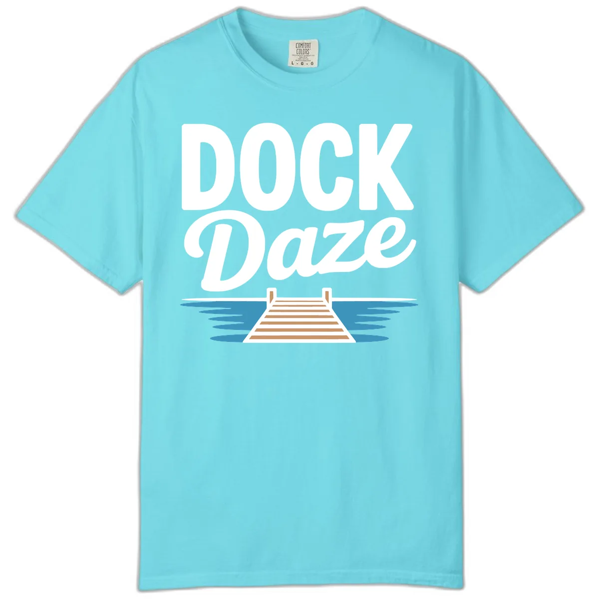 Dock Daze Lakeside Fun Comfort Color in Lagoon Blue