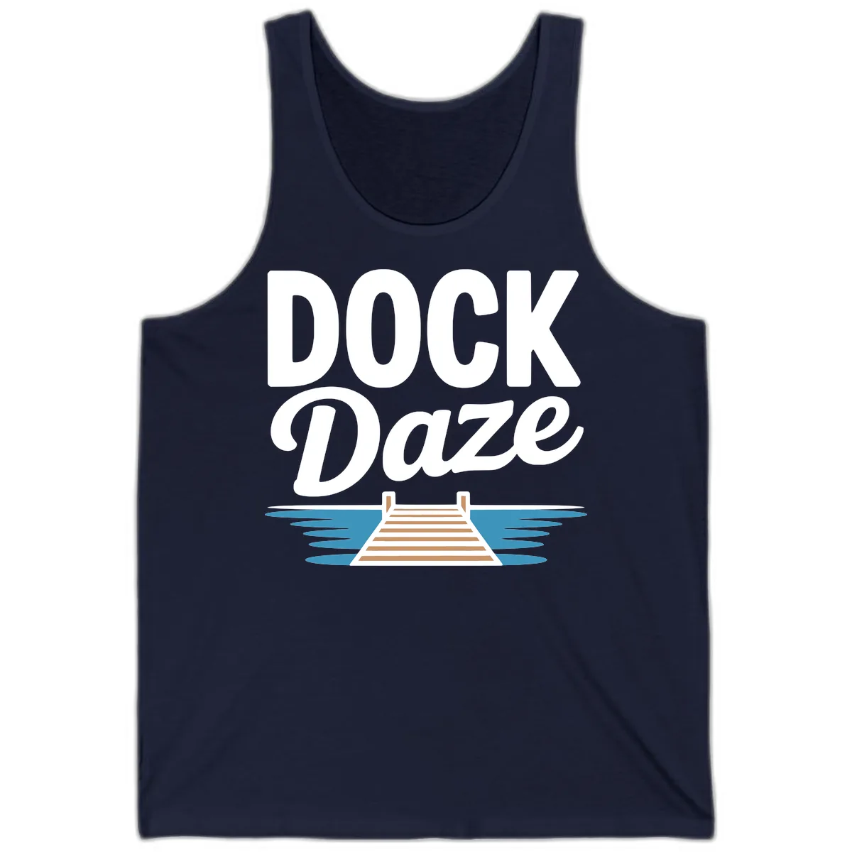 Dock Daze Lakeside Fun Tank in Navy