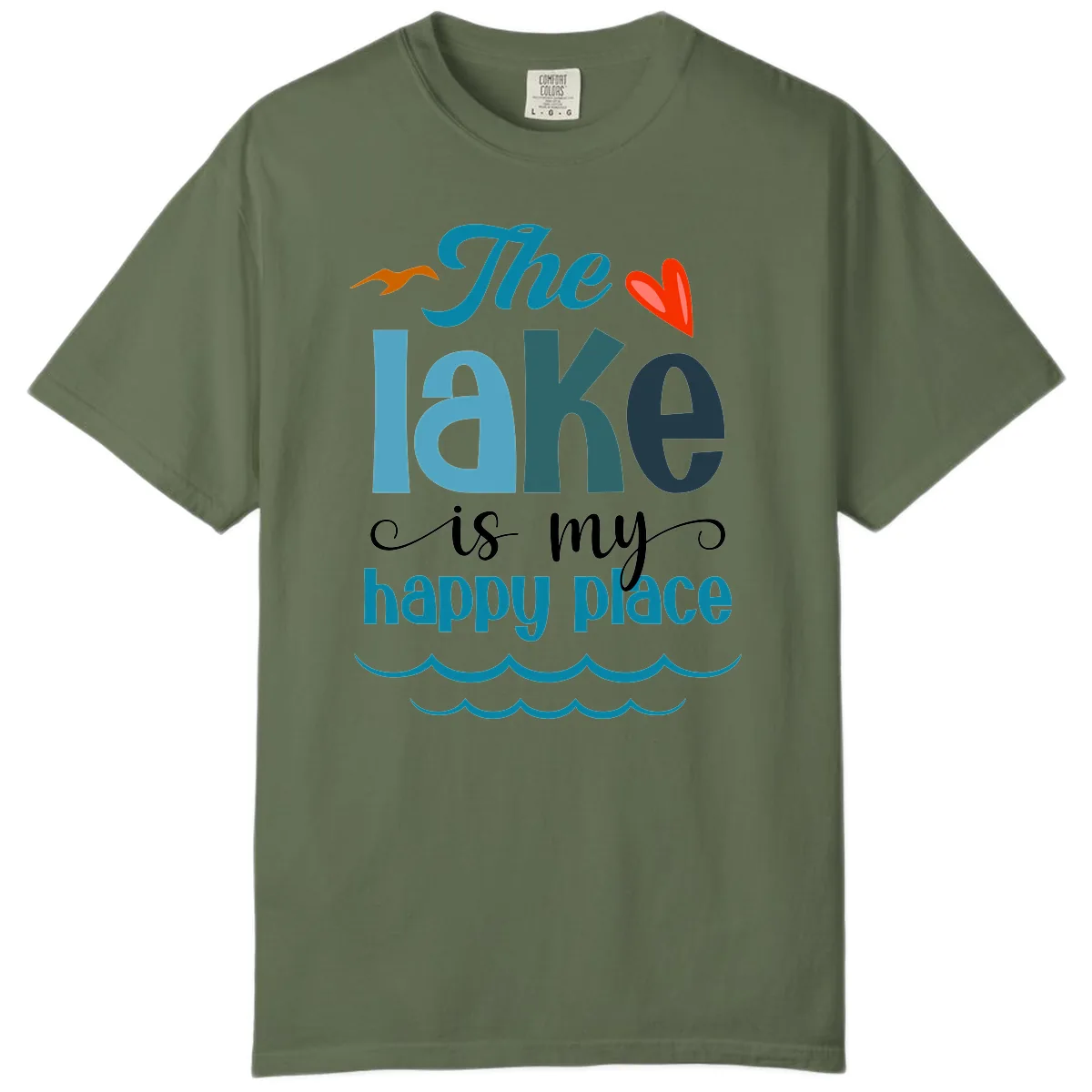 The Lake Is My Happy Place Comfort Color in Sage