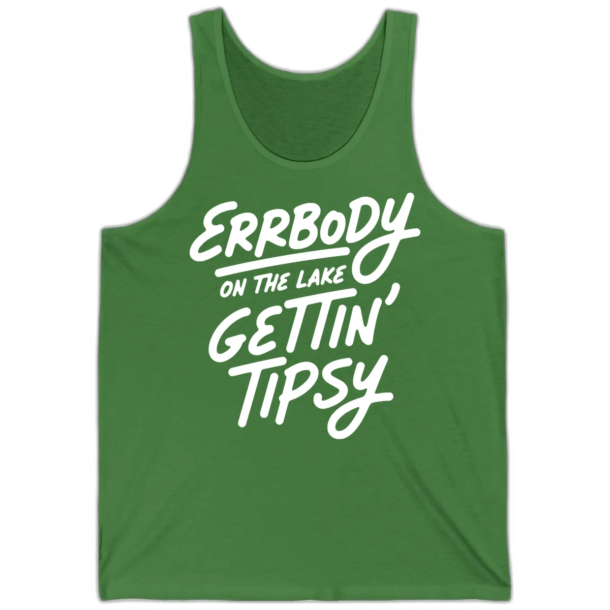 Errbody On The Lake Gettin Tipsy Tank in Leaf