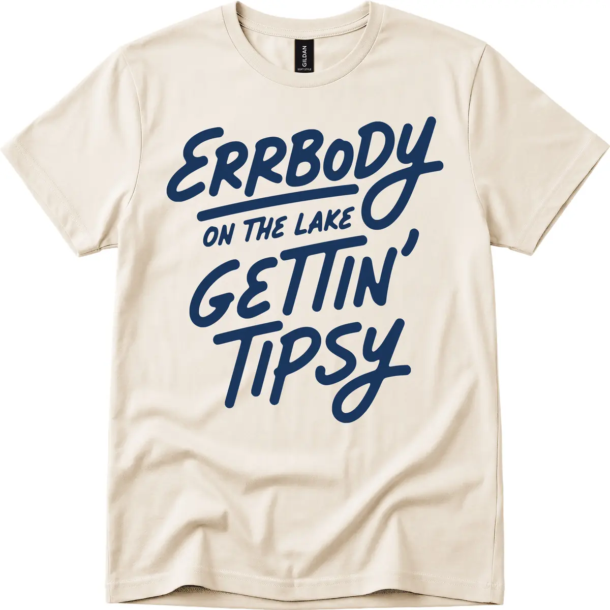 Errbody On The Lake Gettin Tipsy T-Shirt in Natural