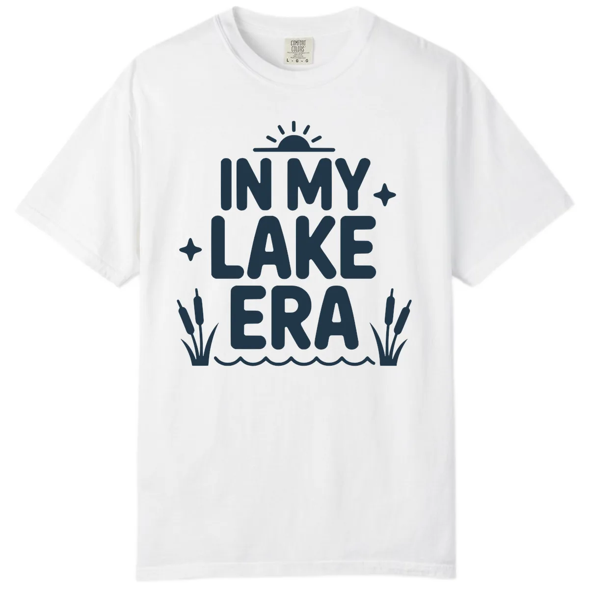 In My Lake Era Typography Design Comfort Color in White