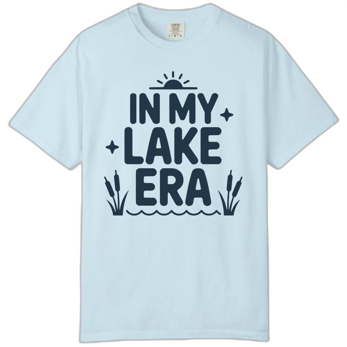 In My Lake Era Typography Design Comfort Color in Chambray