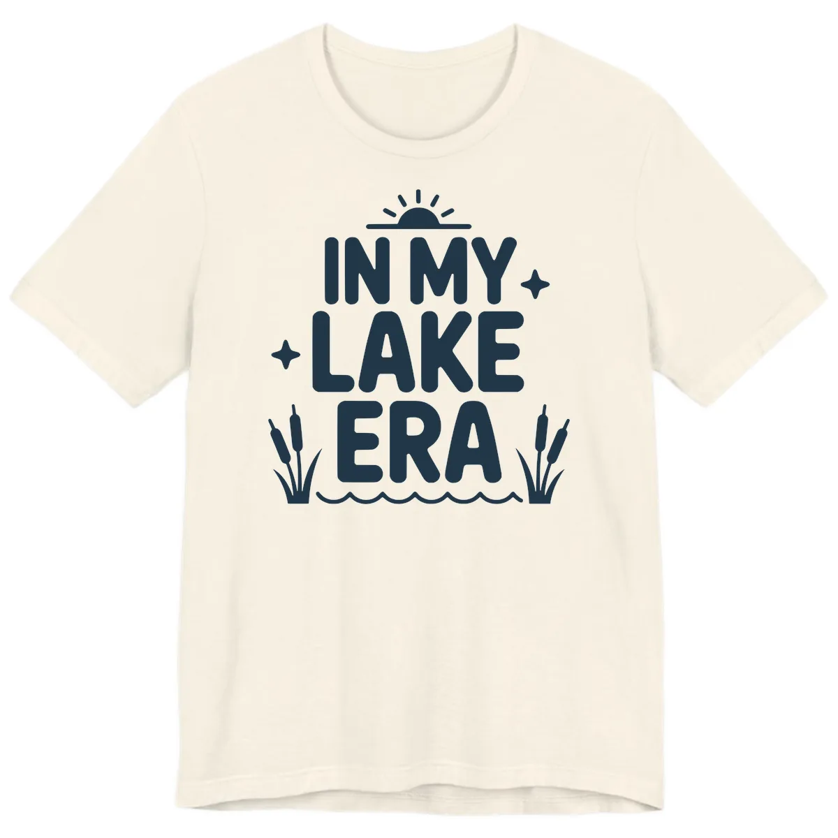 In My Lake Era Typography Design Premium T-Shirt in Natural