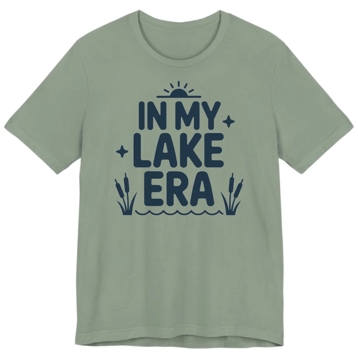 In My Lake Era Typography Design Premium T-Shirt in Sage