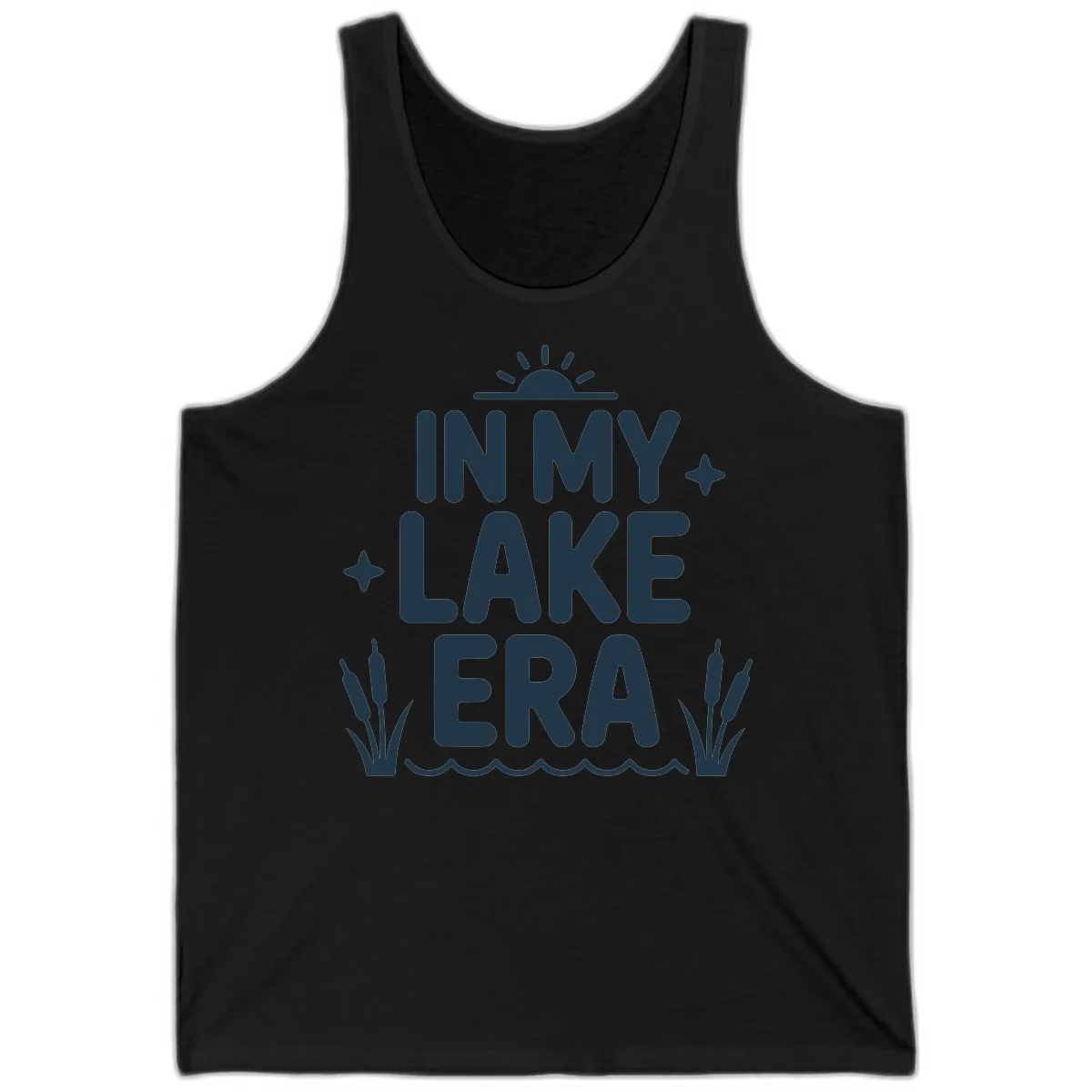 In My Lake Era Typography Design Tank in Black