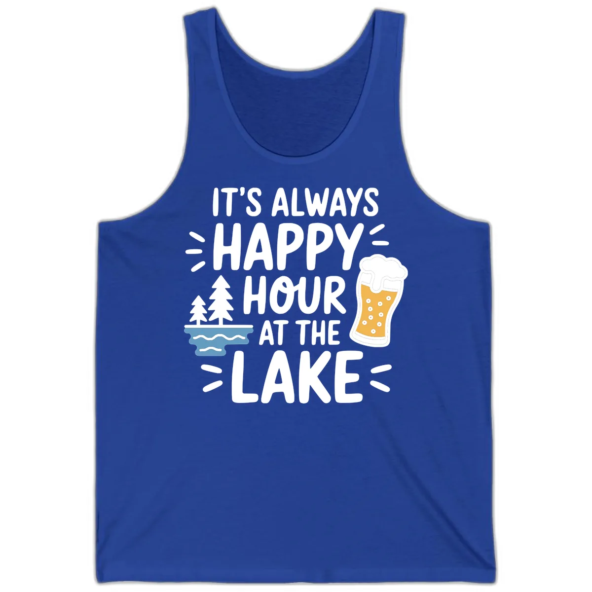 It's Always Happy Hour At The Lake Tank in True Royal