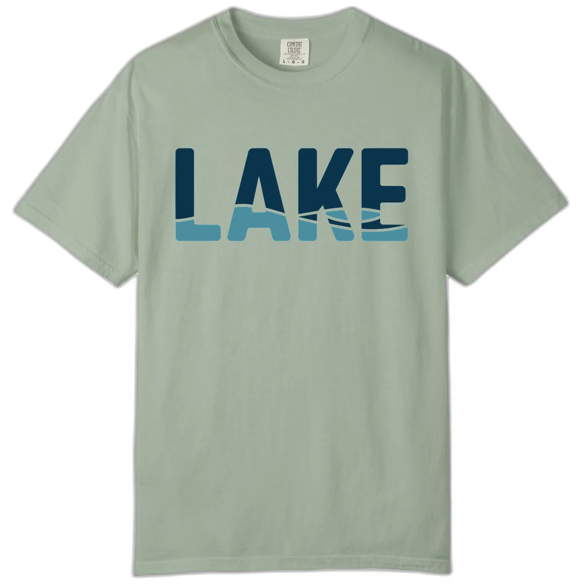 Lake Life Typographic Design Comfort Color in Bay