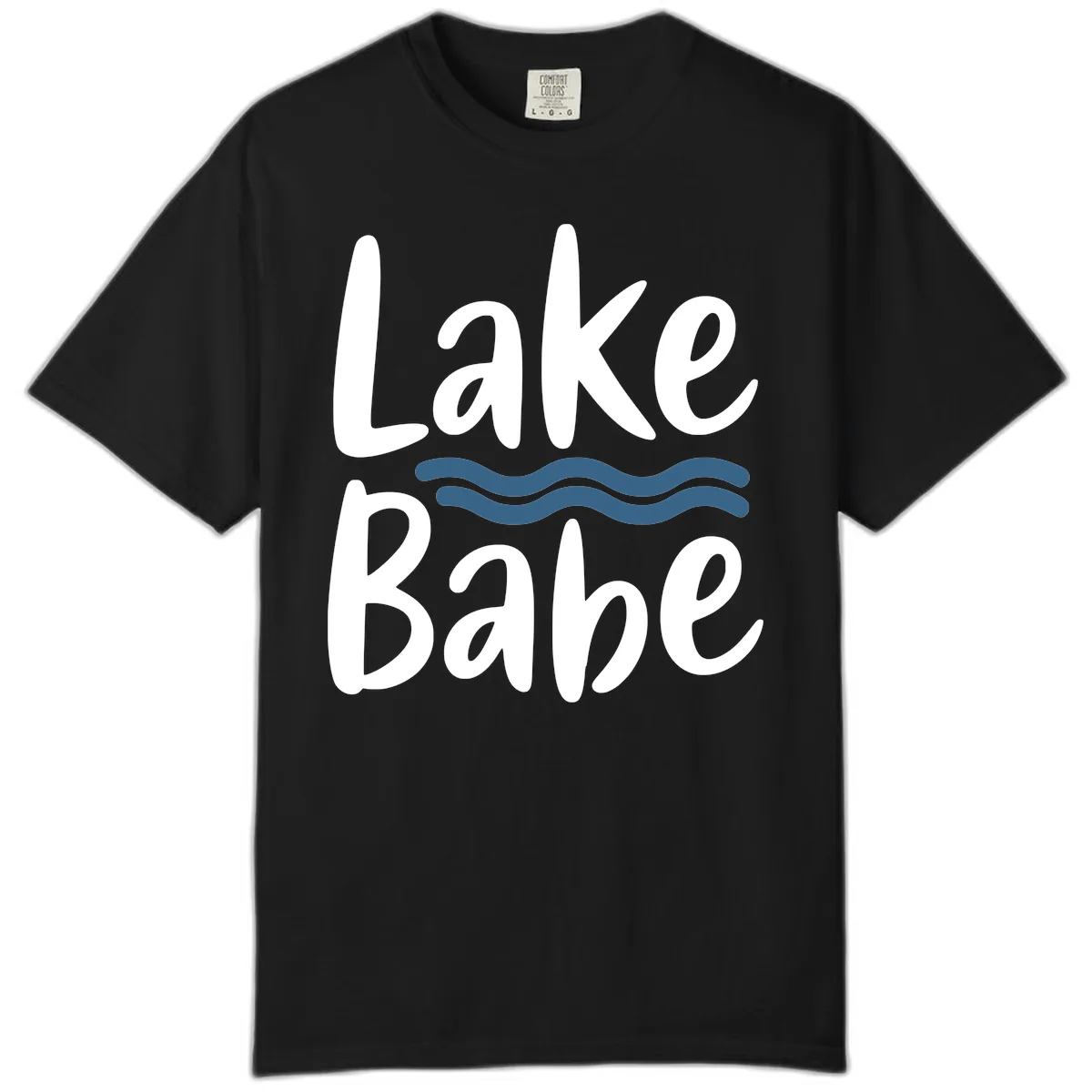 Lake Babe Typography Design Comfort Color in Black