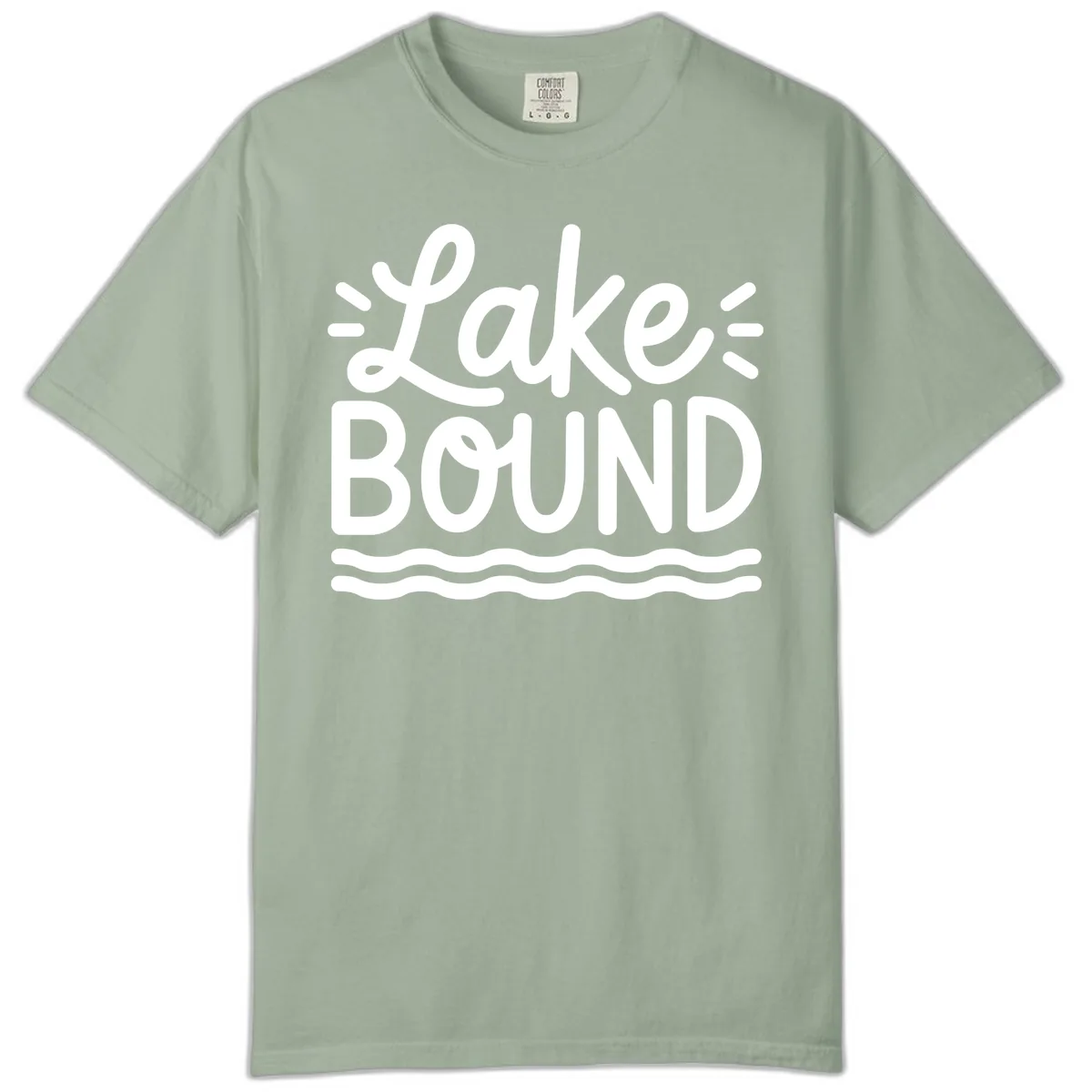 Lake Bound Typography Design Comfort Color in Bay
