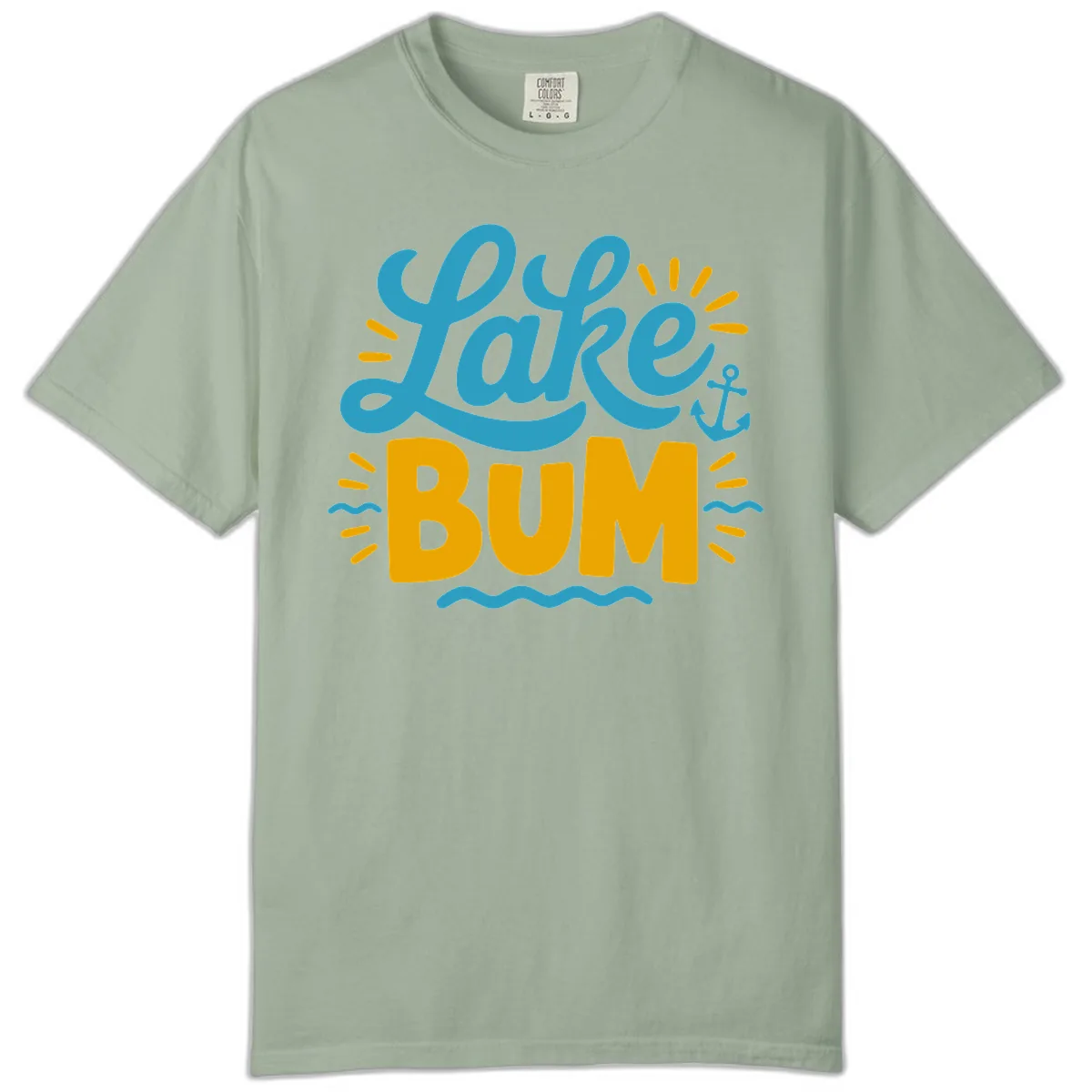 Lake Bum Typography Design Comfort Color in Bay