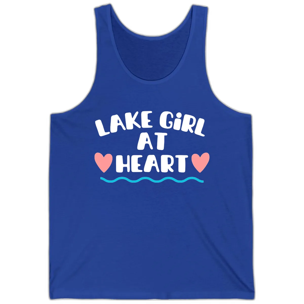 Lake Girl At Heart Design Tank in True Royal