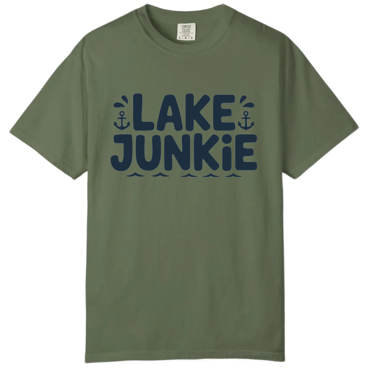 Lake Junkie Typography Design Comfort Color in Sage