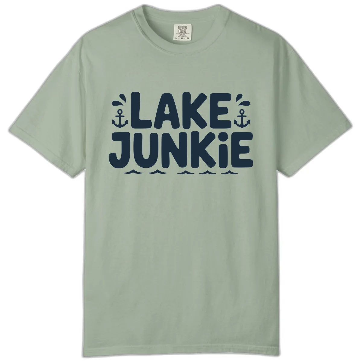 Lake Junkie Typography Design Comfort Color in Bay