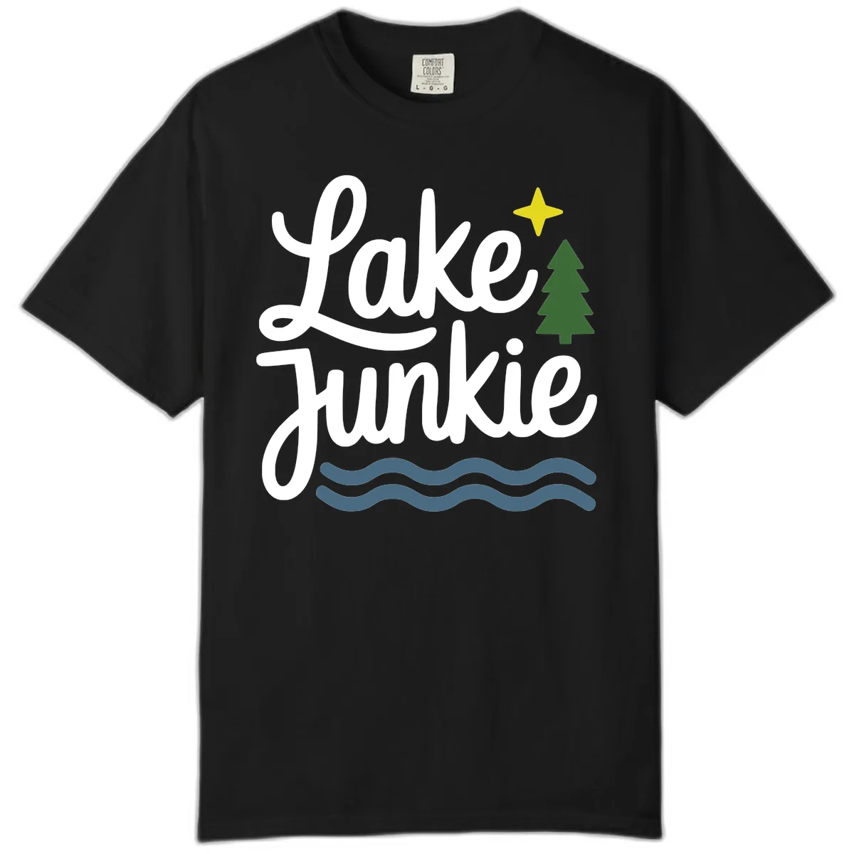 Lake Junkie Lifestyle Apparel Comfort Color in Black