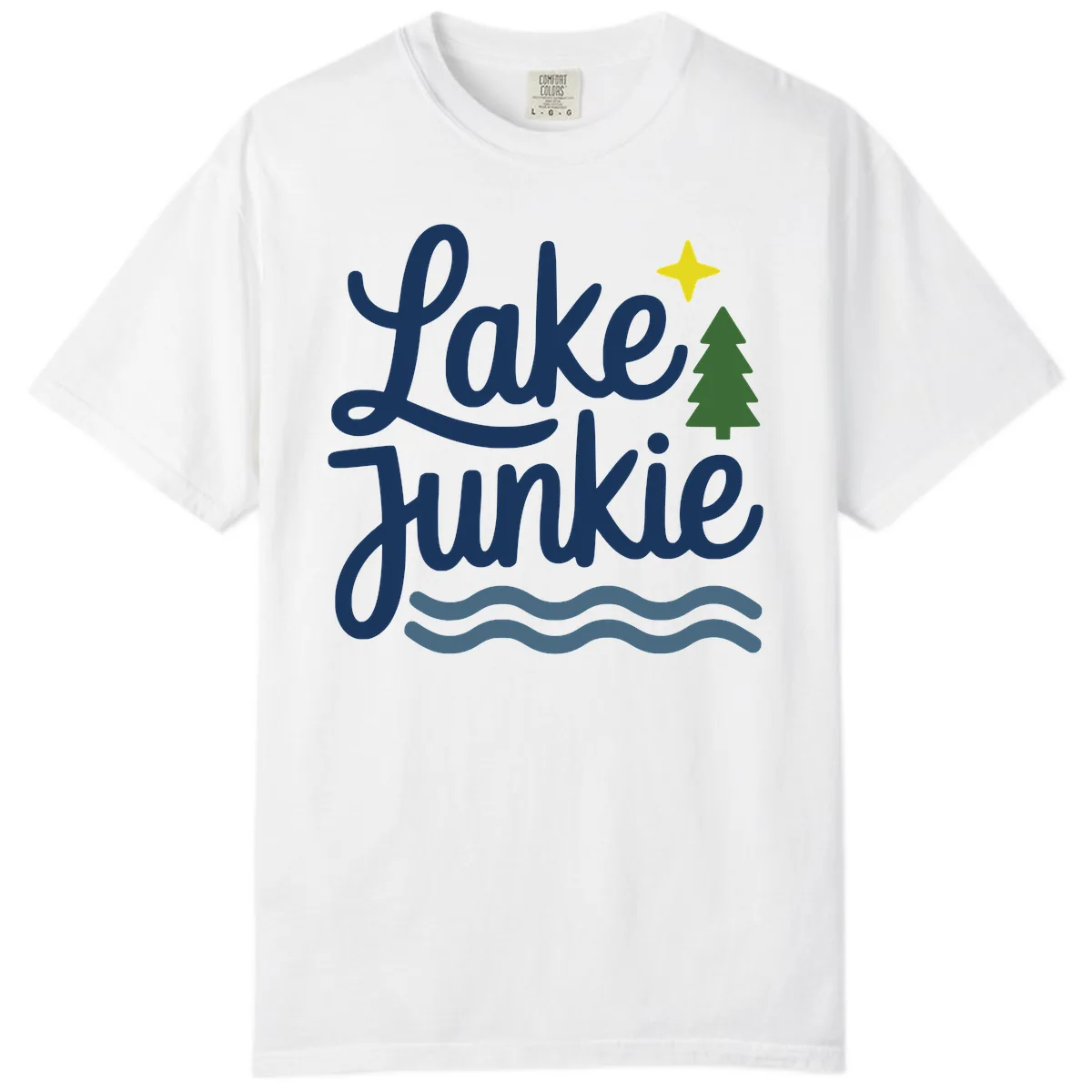 Lake Junkie Lifestyle Apparel Comfort Color in White