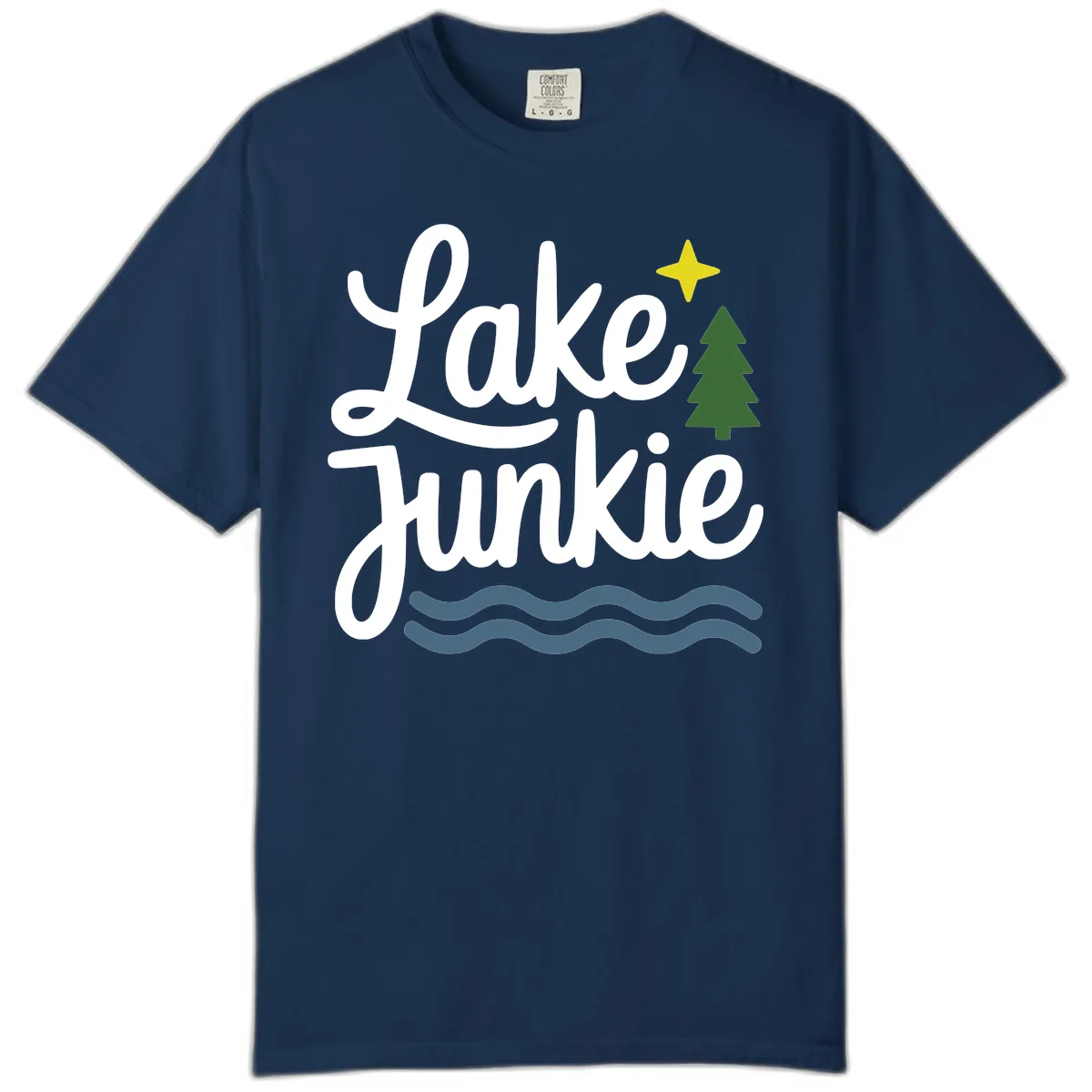 Lake Junkie Lifestyle Apparel Comfort Color in Navy