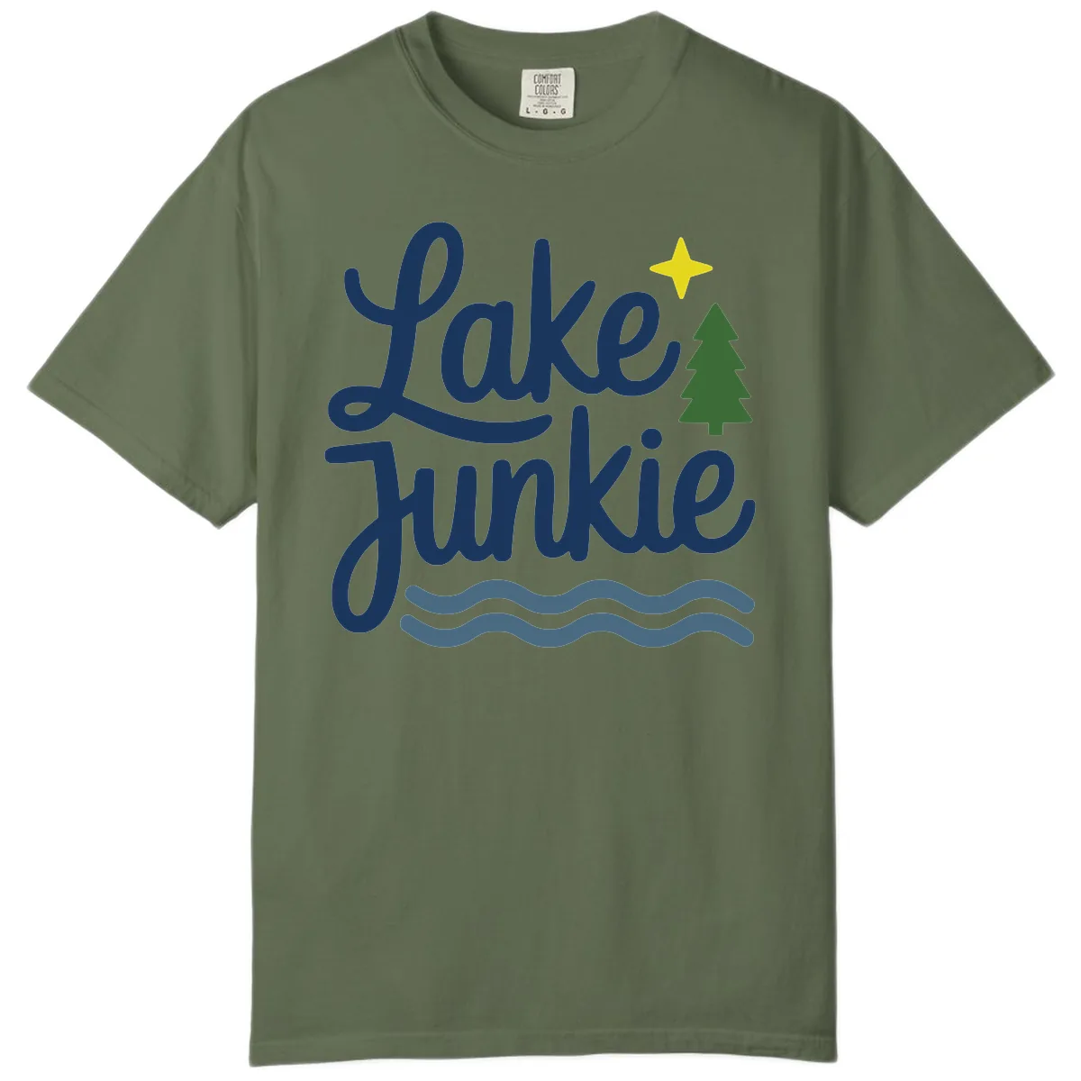Lake Junkie Lifestyle Apparel Comfort Color in Sage