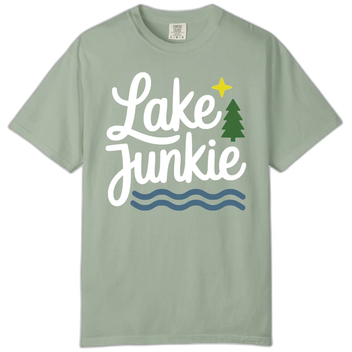 Lake Junkie Lifestyle Apparel Comfort Color in Bay