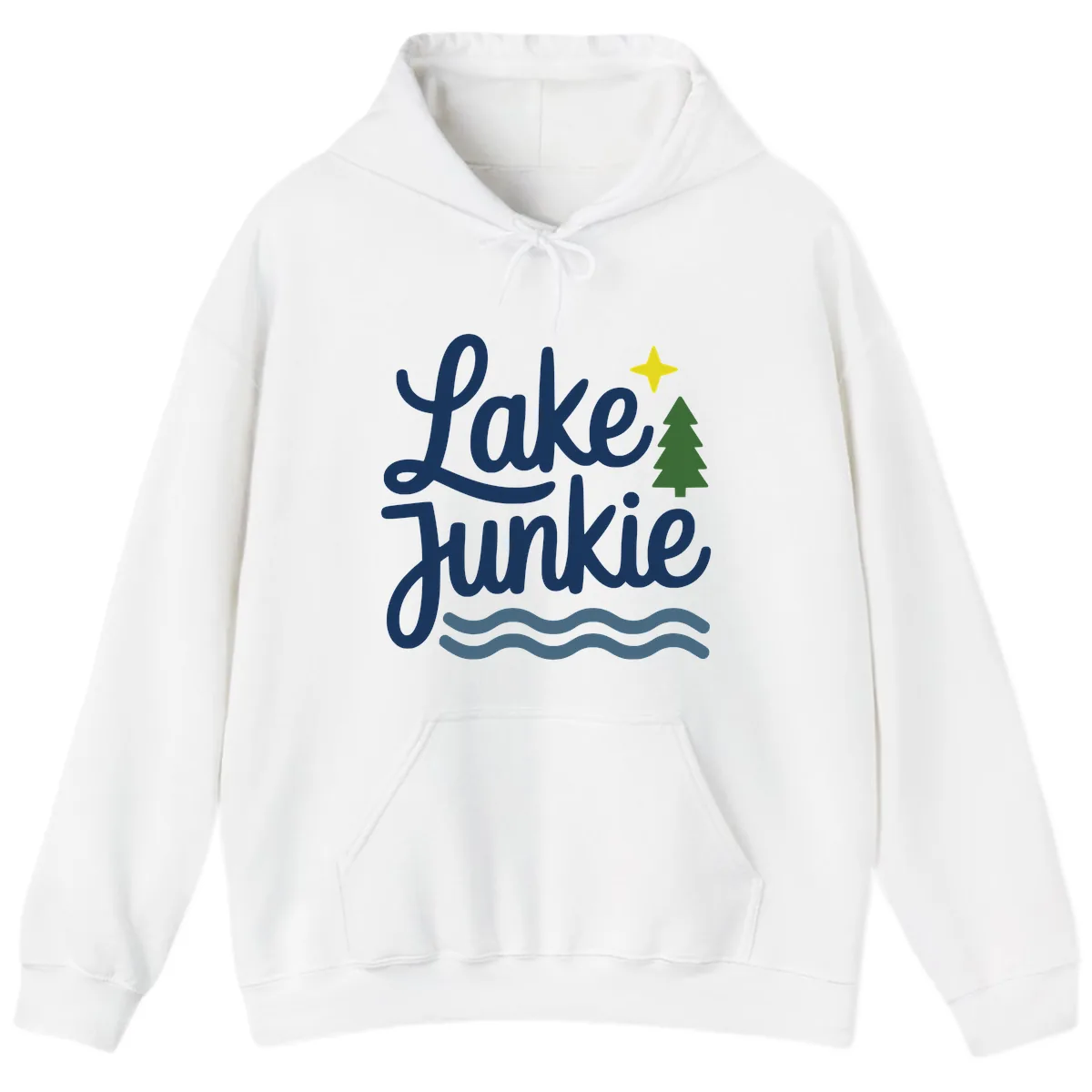 Lake Junkie Lifestyle Apparel Hoodie in White