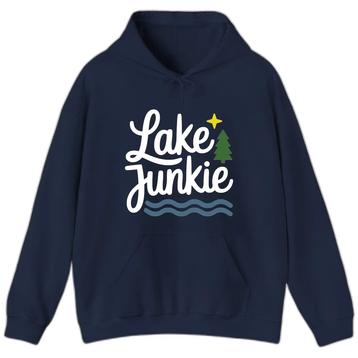 Lake Junkie Lifestyle Apparel Hoodie in Navy