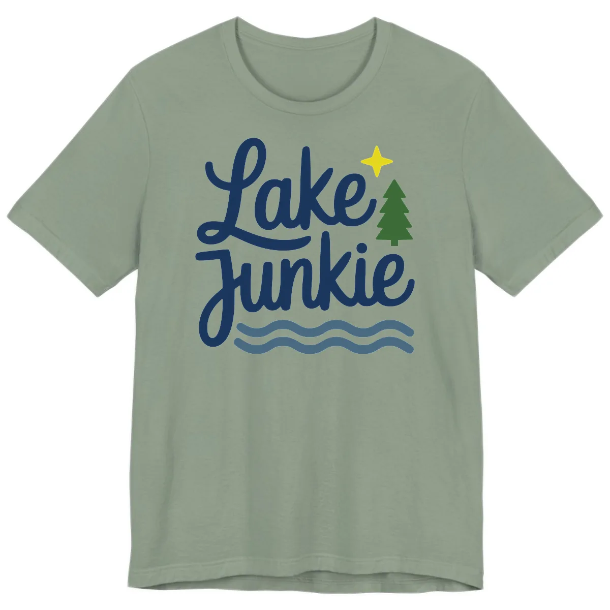 Lake Junkie Lifestyle Apparel Premium T-Shirt in Sage