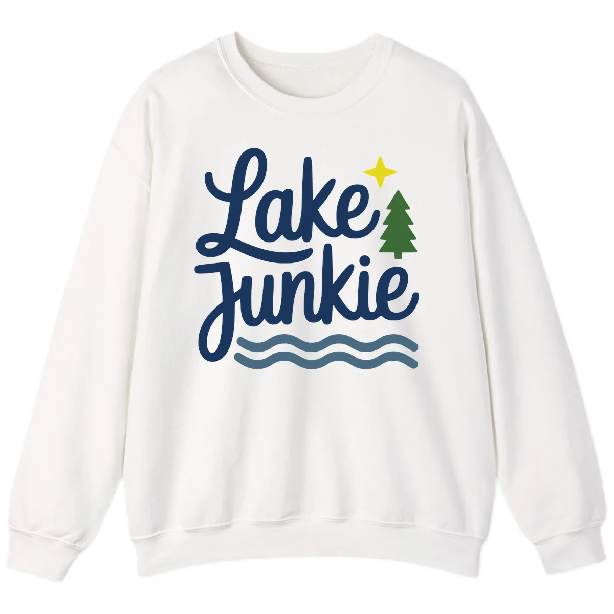 Lake Junkie Lifestyle Apparel Sweatshirt in White