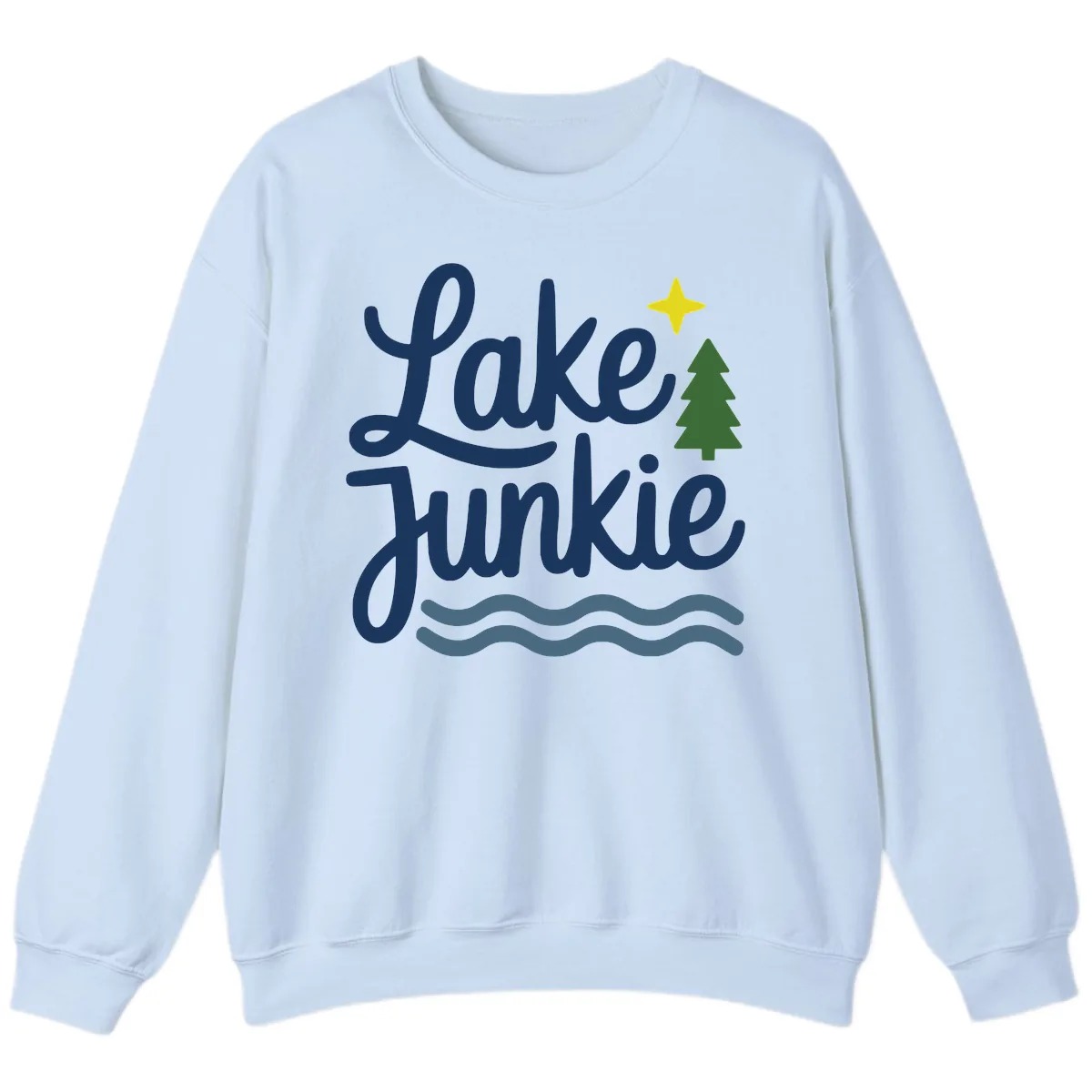 Lake Junkie Lifestyle Apparel Sweatshirt in Light Blue