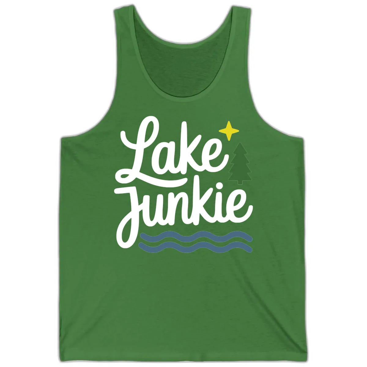 Lake Junkie Lifestyle Apparel Tank in Leaf