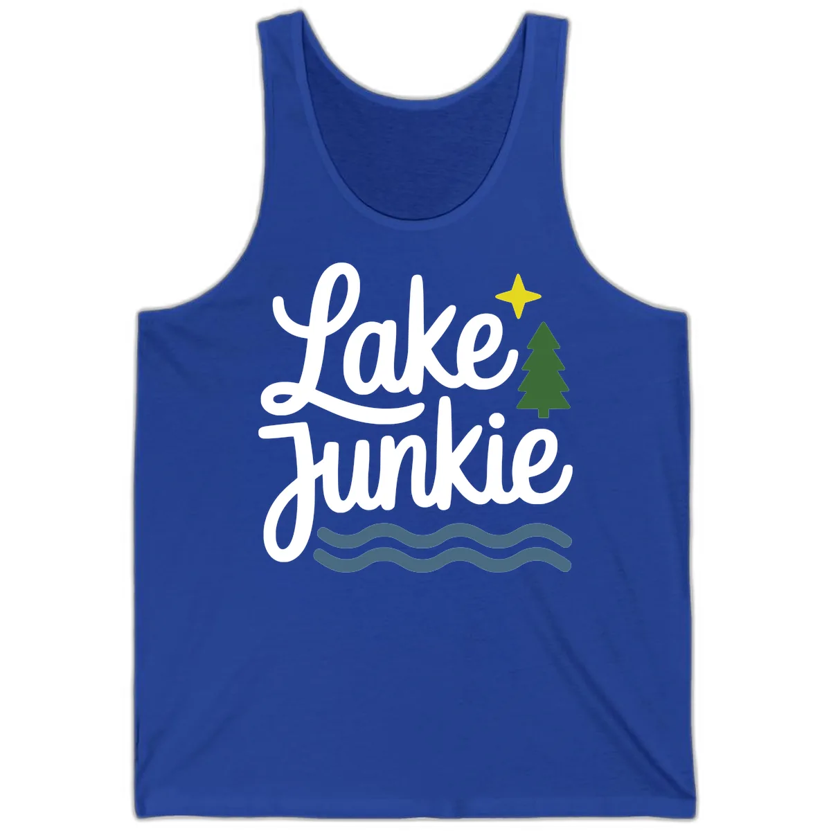 Lake Junkie Lifestyle Apparel Tank in True Royal