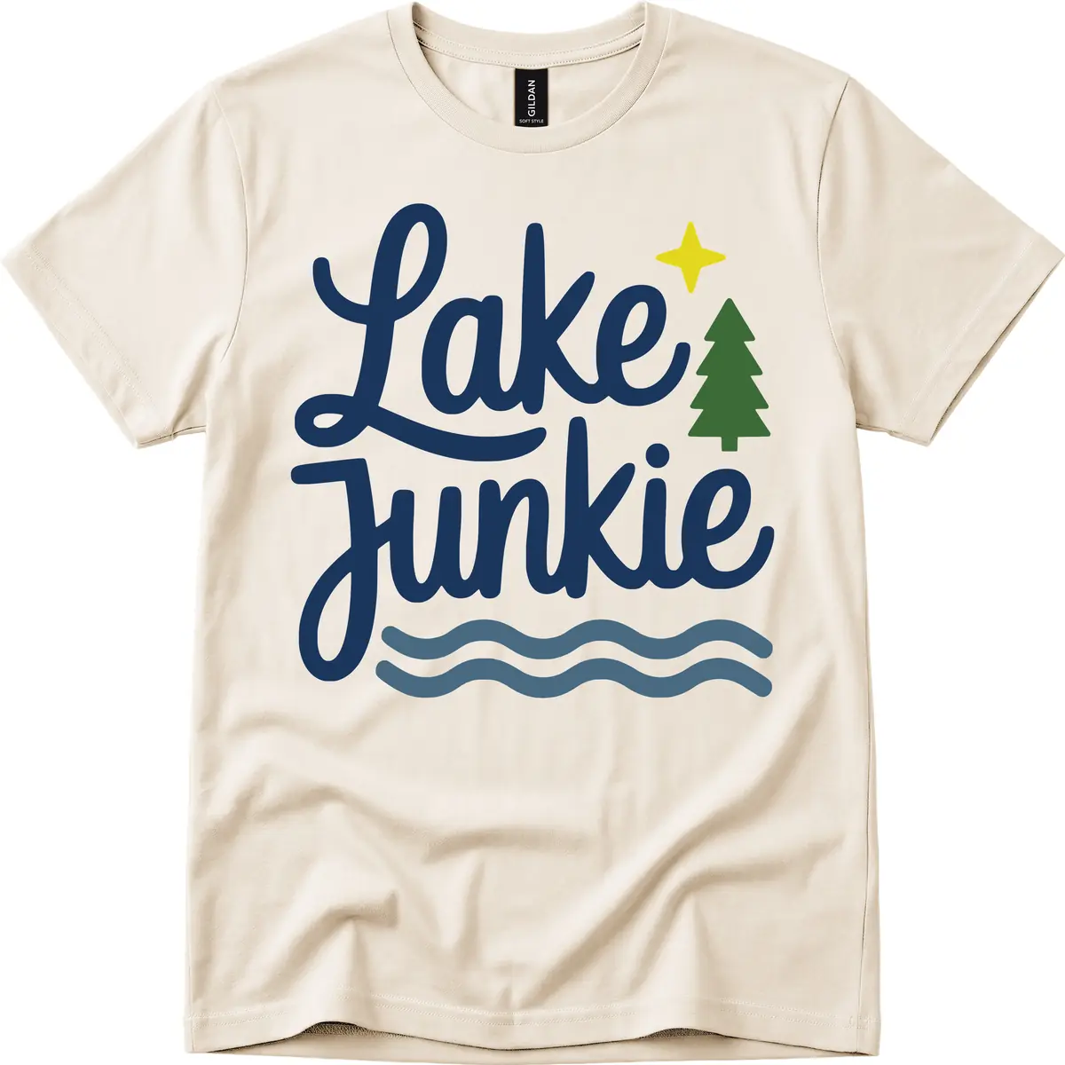 Lake Junkie Lifestyle Apparel T-Shirt in Natural