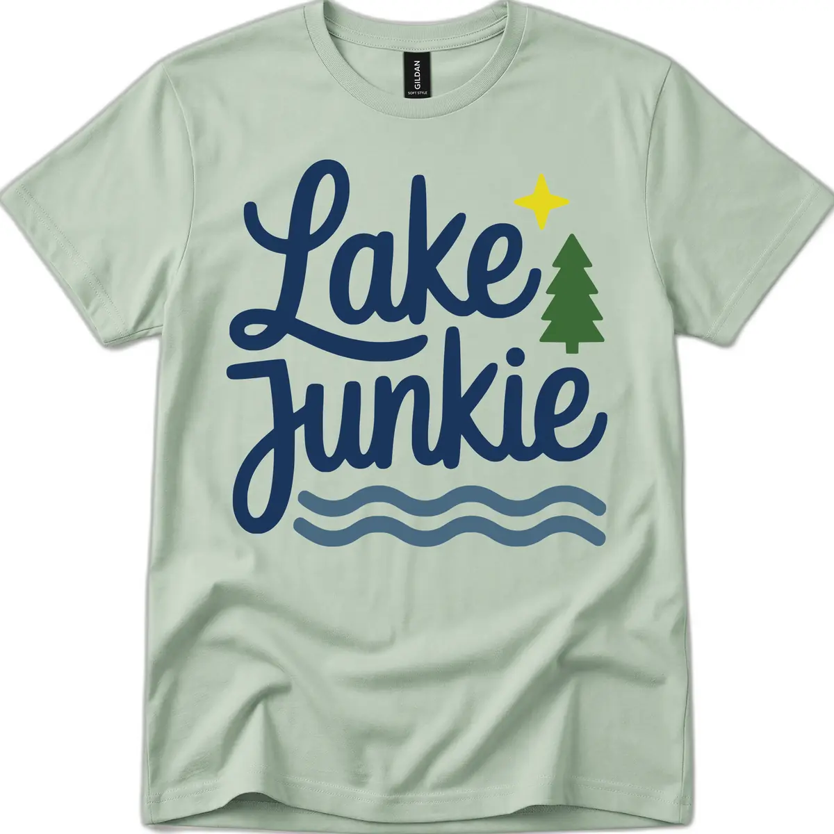 Lake Junkie Lifestyle Apparel T-Shirt in Sage