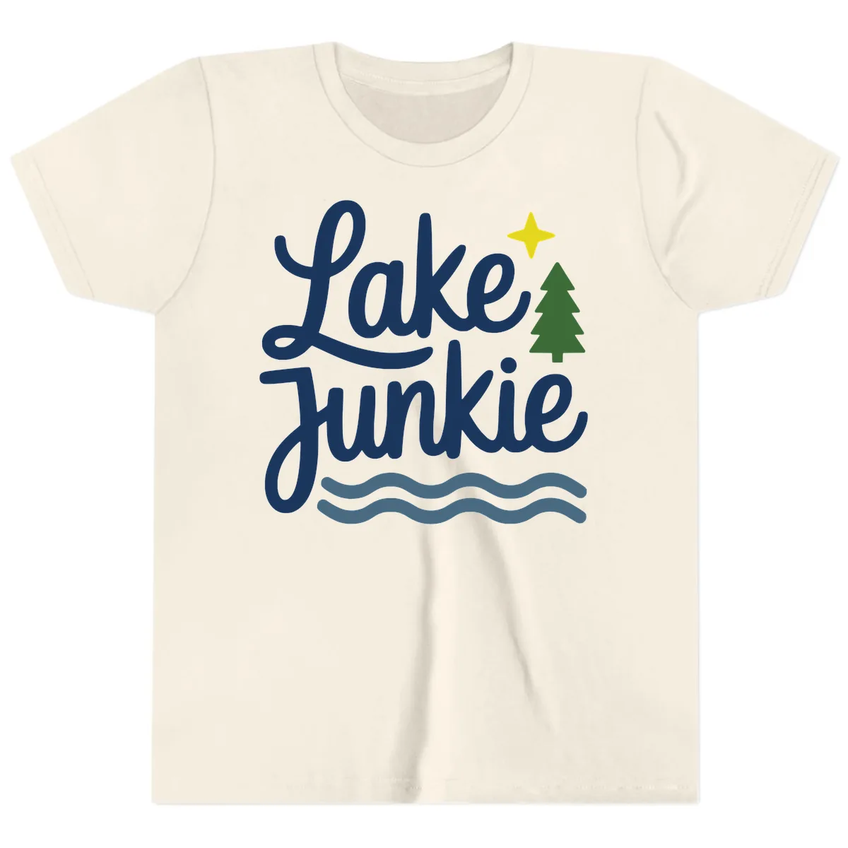 Lake Junkie Lifestyle Apparel Youth T-Shirt in Natural