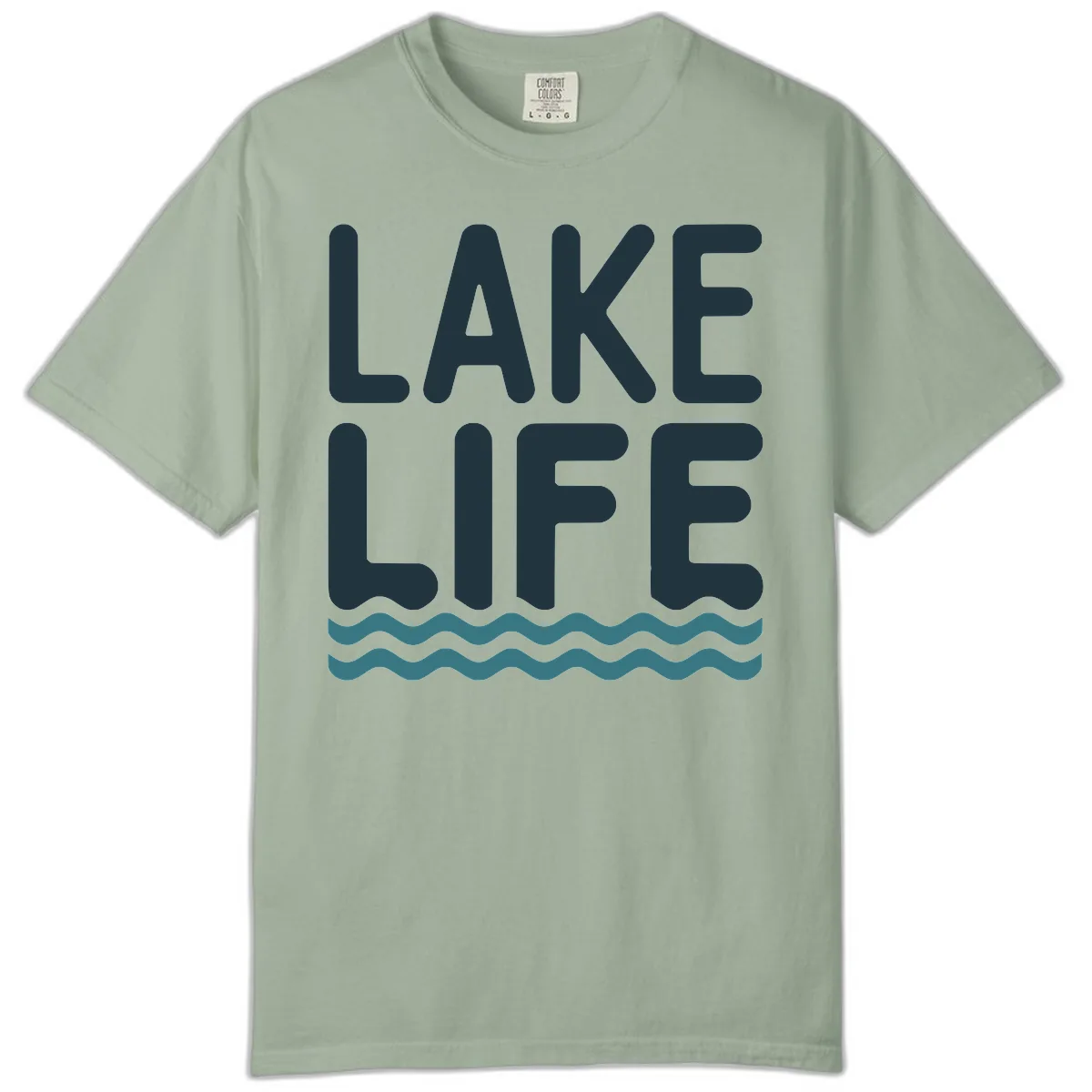 Lake Life Typography Design Comfort Color in Bay