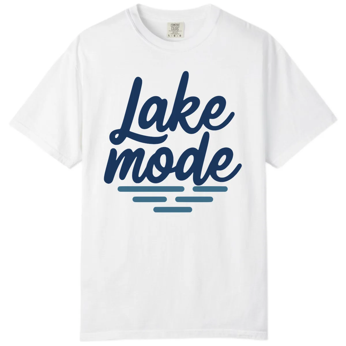 Lake Mode Typography Design Comfort Color in White