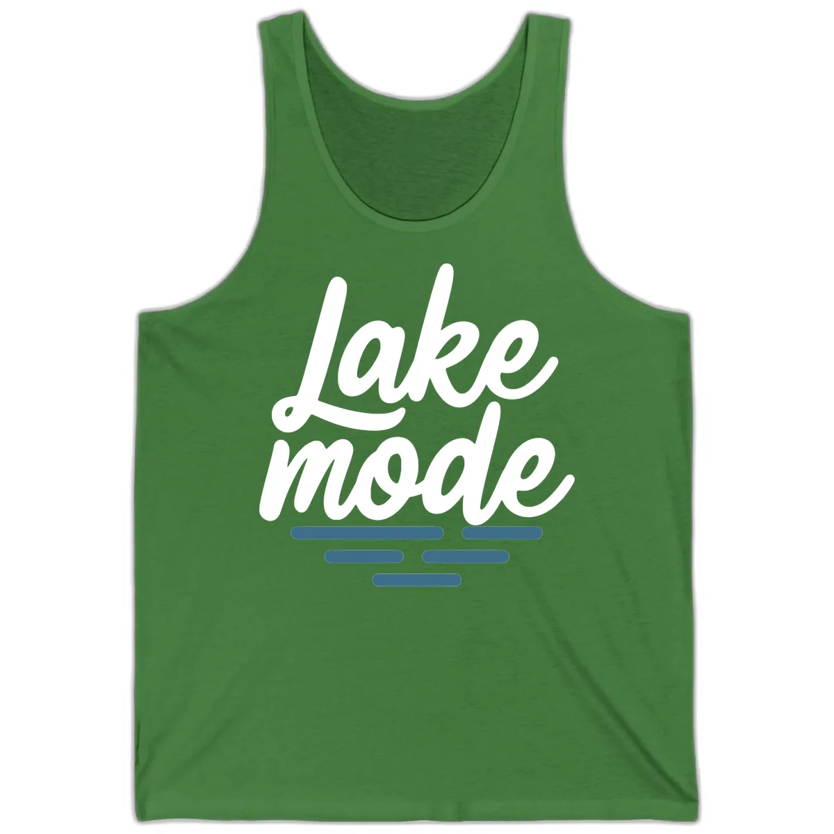 Lake Mode Typography Design Tank in Leaf